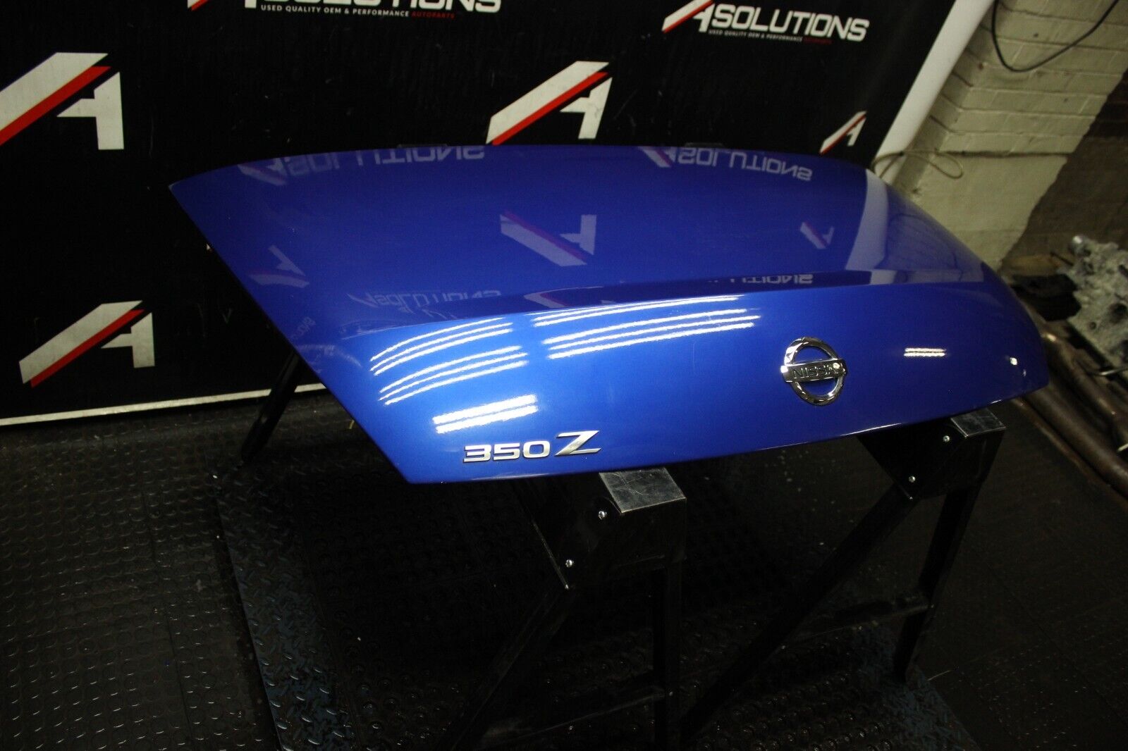 03-09 Nissan 350Z Convertible Trunk Lid Decklid Blue