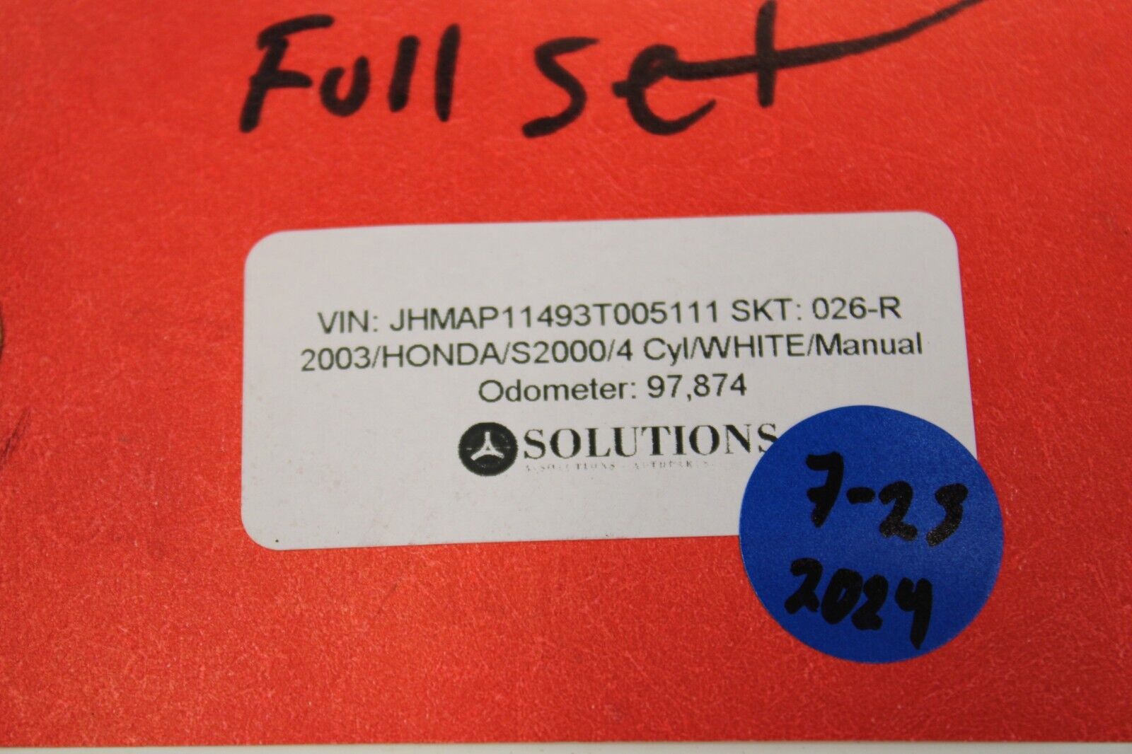 2000-2009 HONDA S2000 KONI YELLOW STRUTS W/ TEIN S TECH LOWERING SPRINGS SET