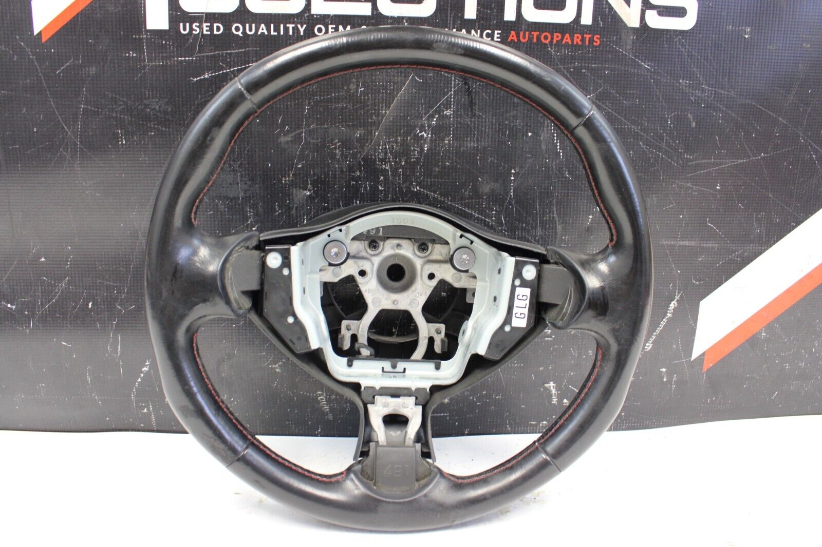 2011 NISSAN 370Z NISMO STEERING WHEEL BLACK RED STRIPE V1