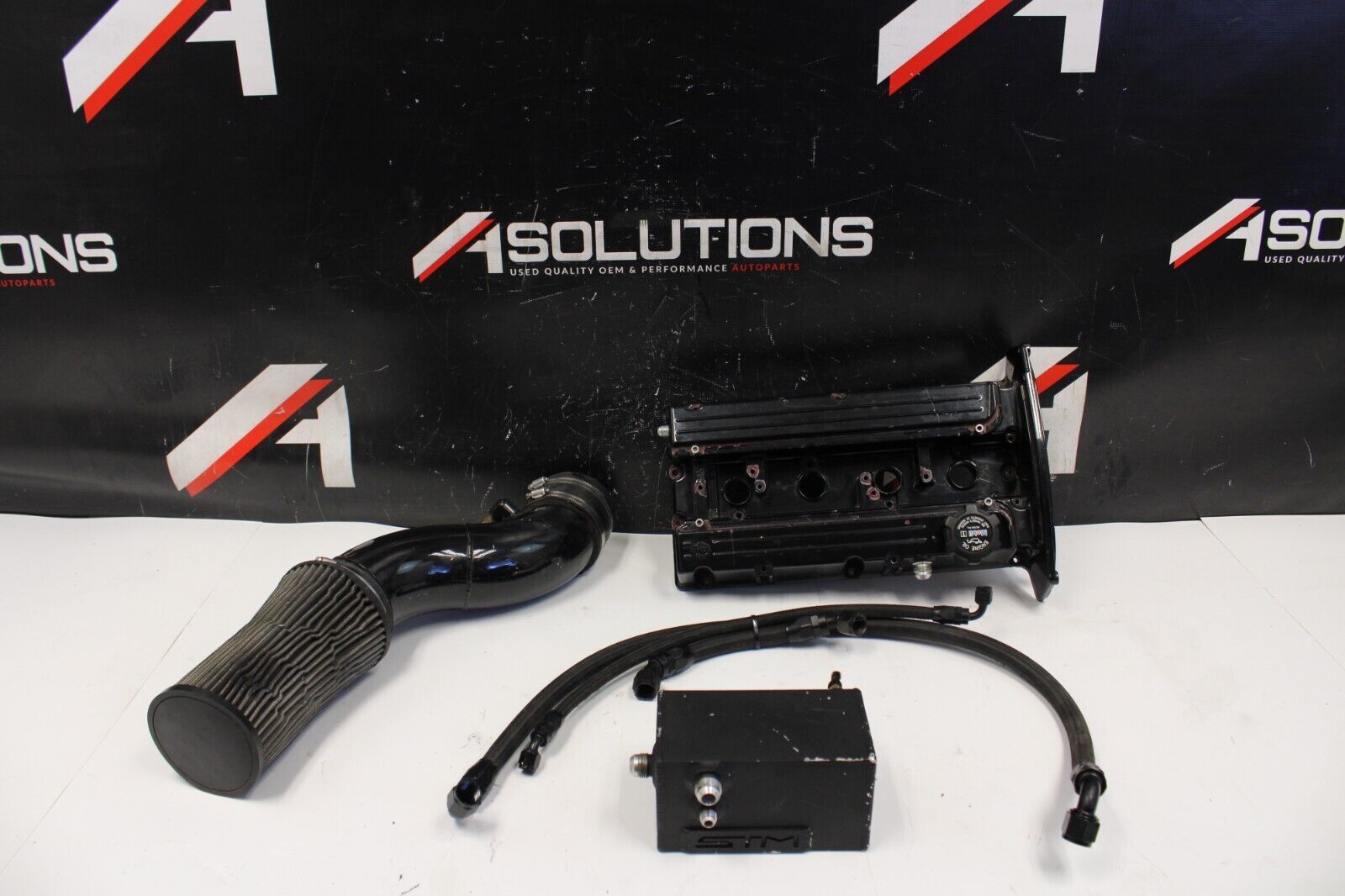 03-06 Mitsubishi Evo 8 9 STM Speed Density Intake W STM Catch Can OE Valve Cover