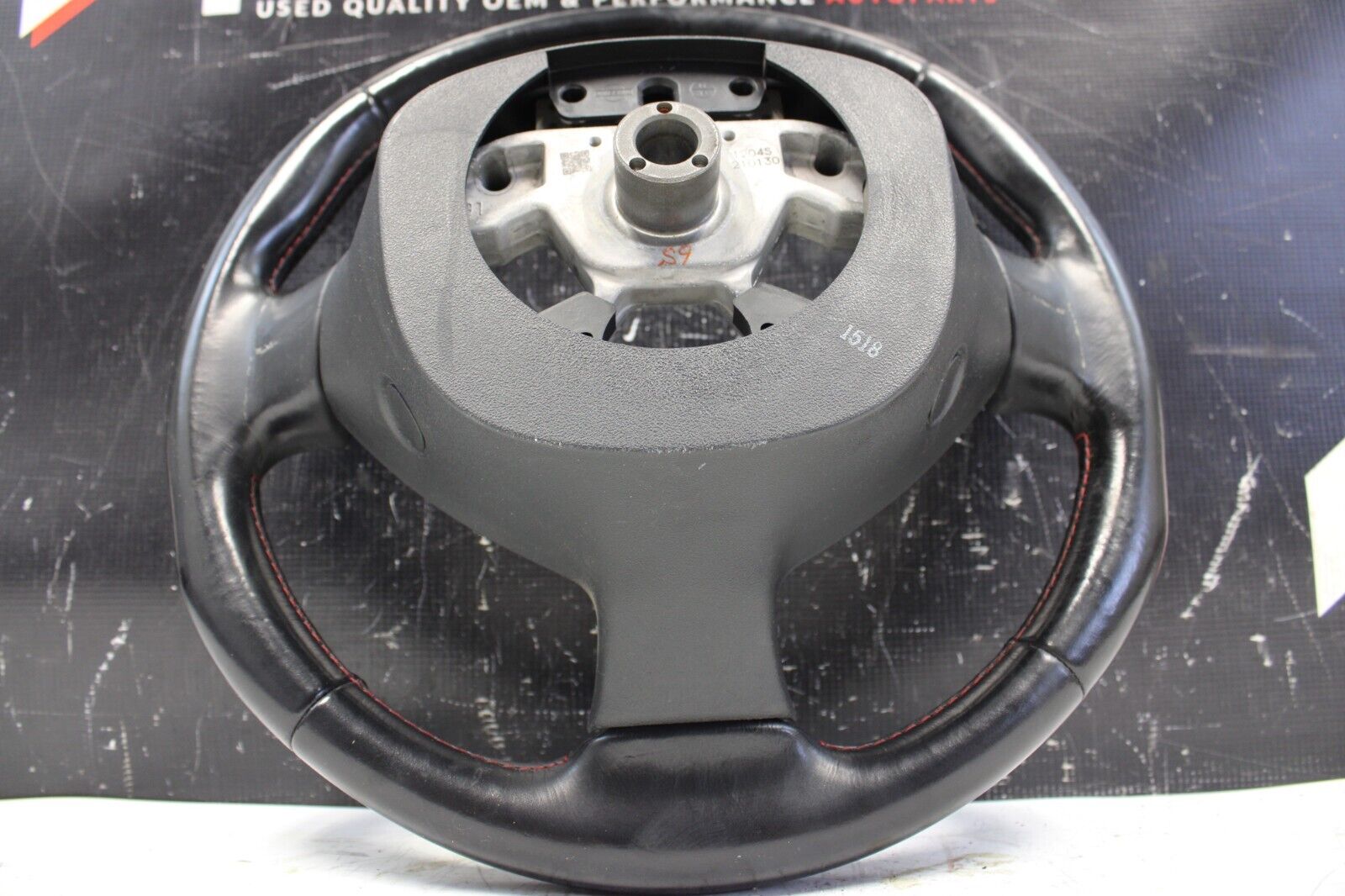2011 NISSAN 370Z NISMO STEERING WHEEL BLACK RED STRIPE V1