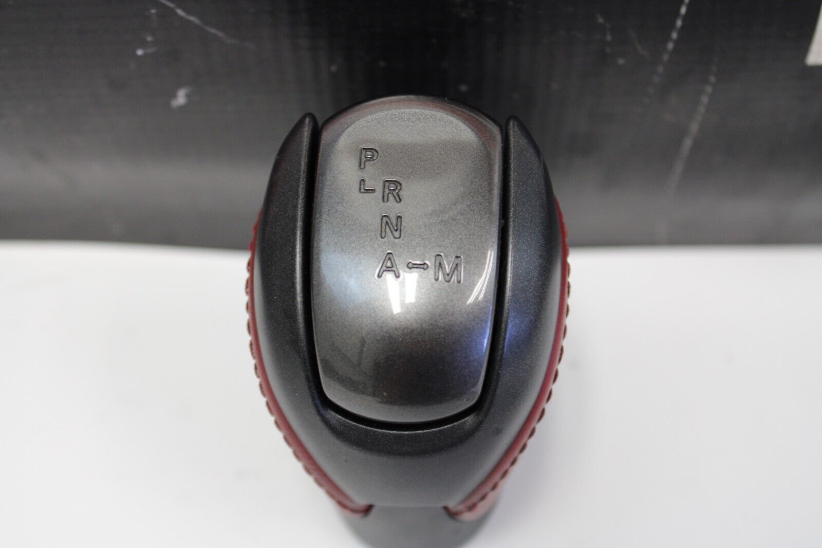 2013 NISSAN GT-R GTR R35 VR38 3.8L OEM BLACK and RED LEATHER AUTO SHIFT KNOB