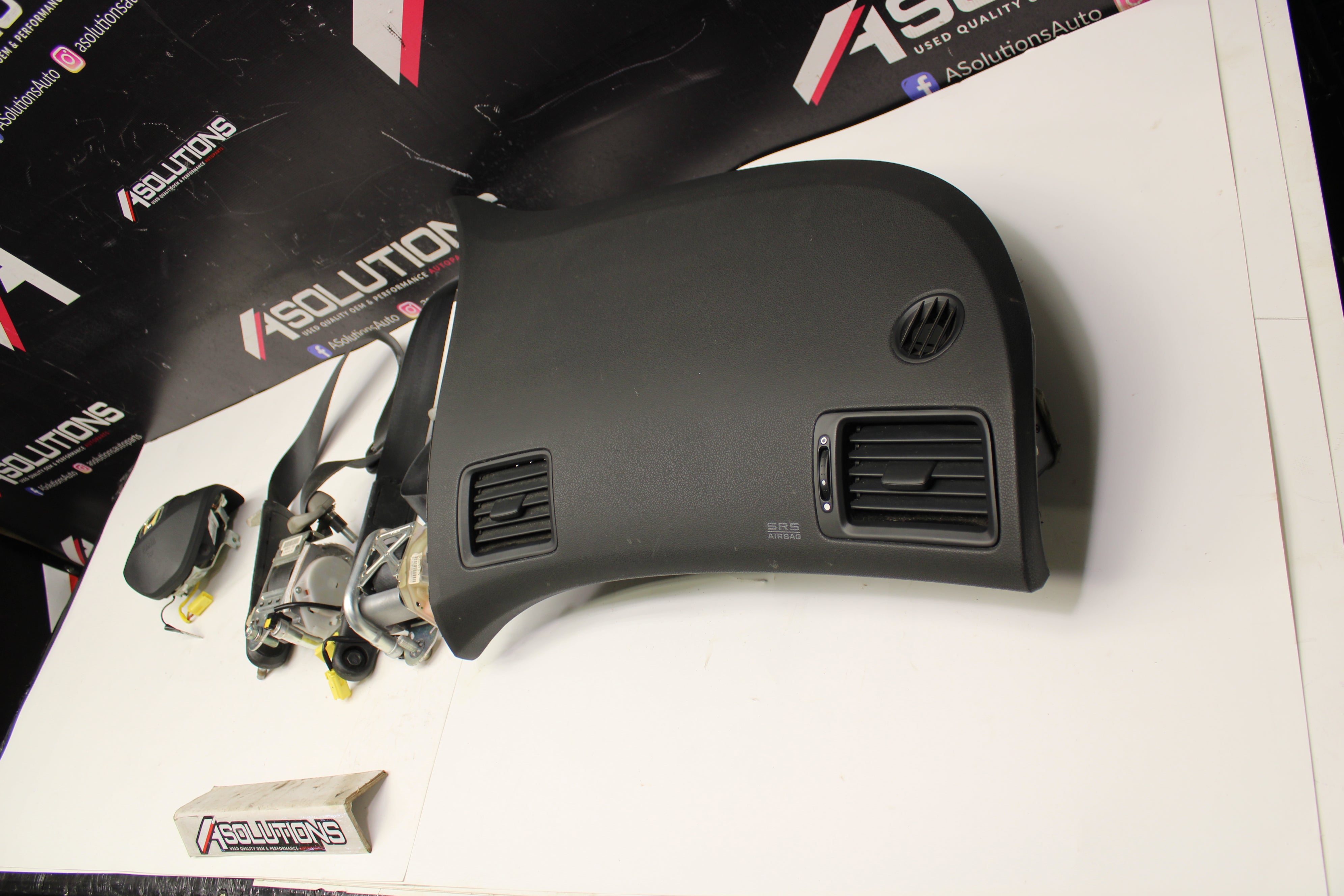 2006-2011 Honda Civic Coupe Full Airbag Seat Belt Set Driver Passenger