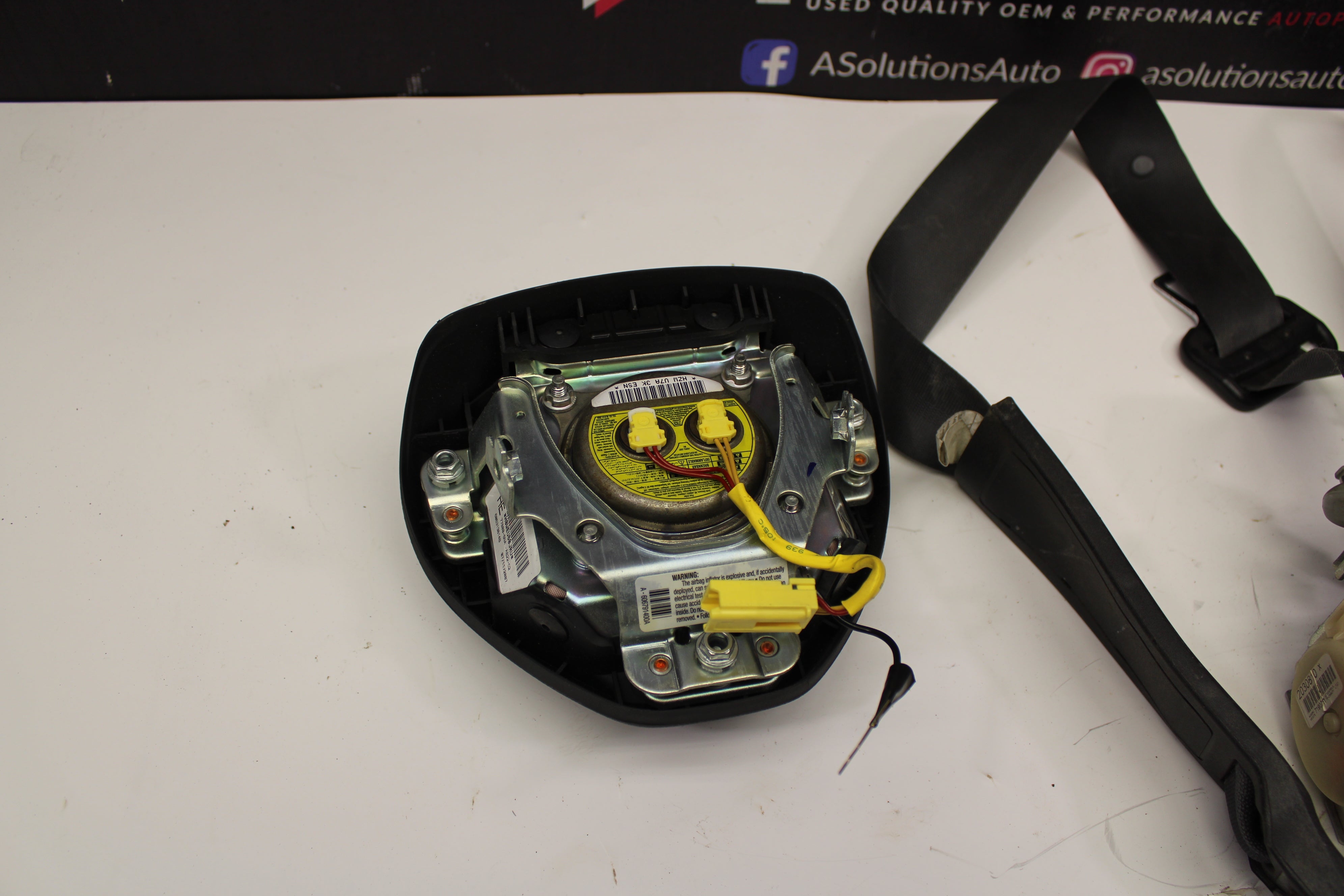 2006-2011 Honda Civic Coupe Full Airbag Seat Belt Set Driver Passenger