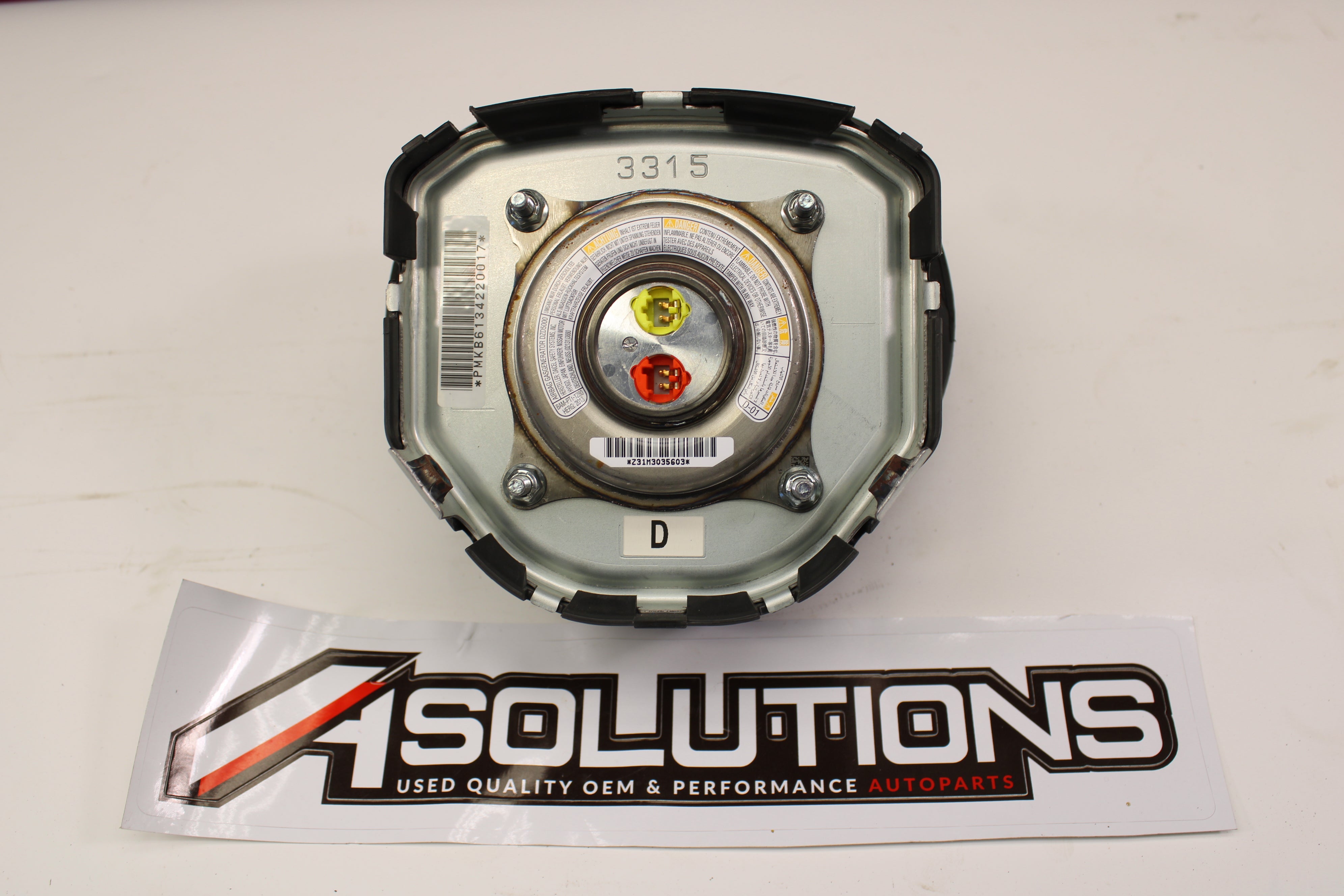 2009-2016 Nissan GTR GT-R R35 Driver steering Wheel Airbag OEM