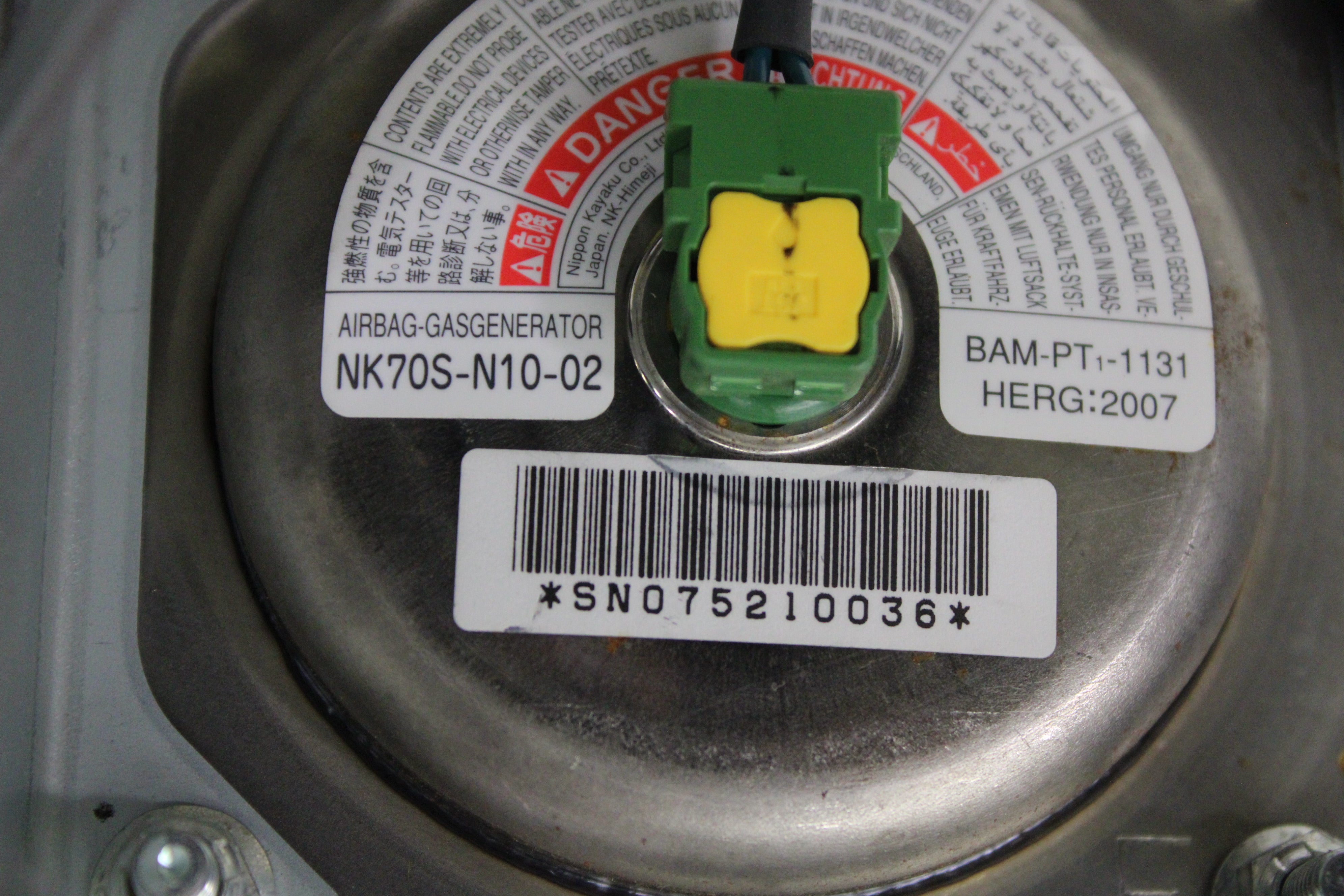 2003-2008 Nissan 350Z Passenger Dash Dashboard Airbag Air Bag OEM