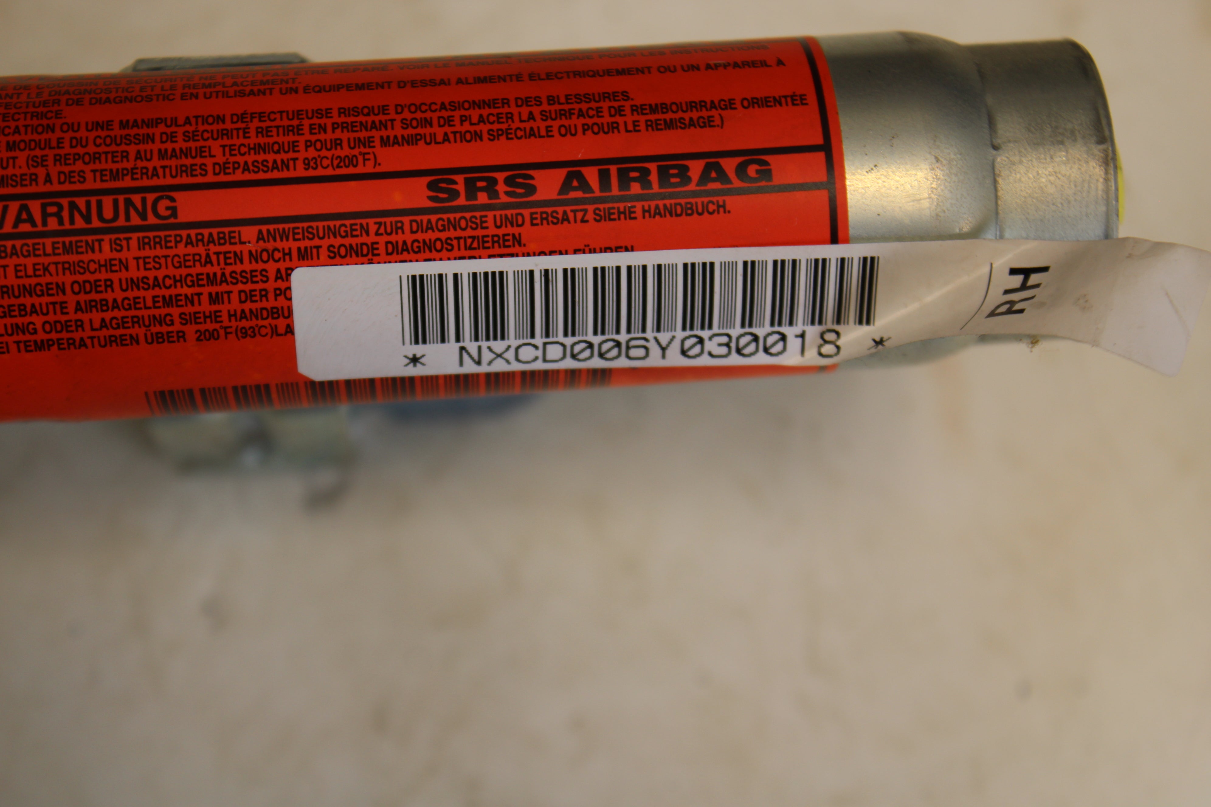 2003-2007 Nissan 350Z Passenger Side Curtain Air Bag