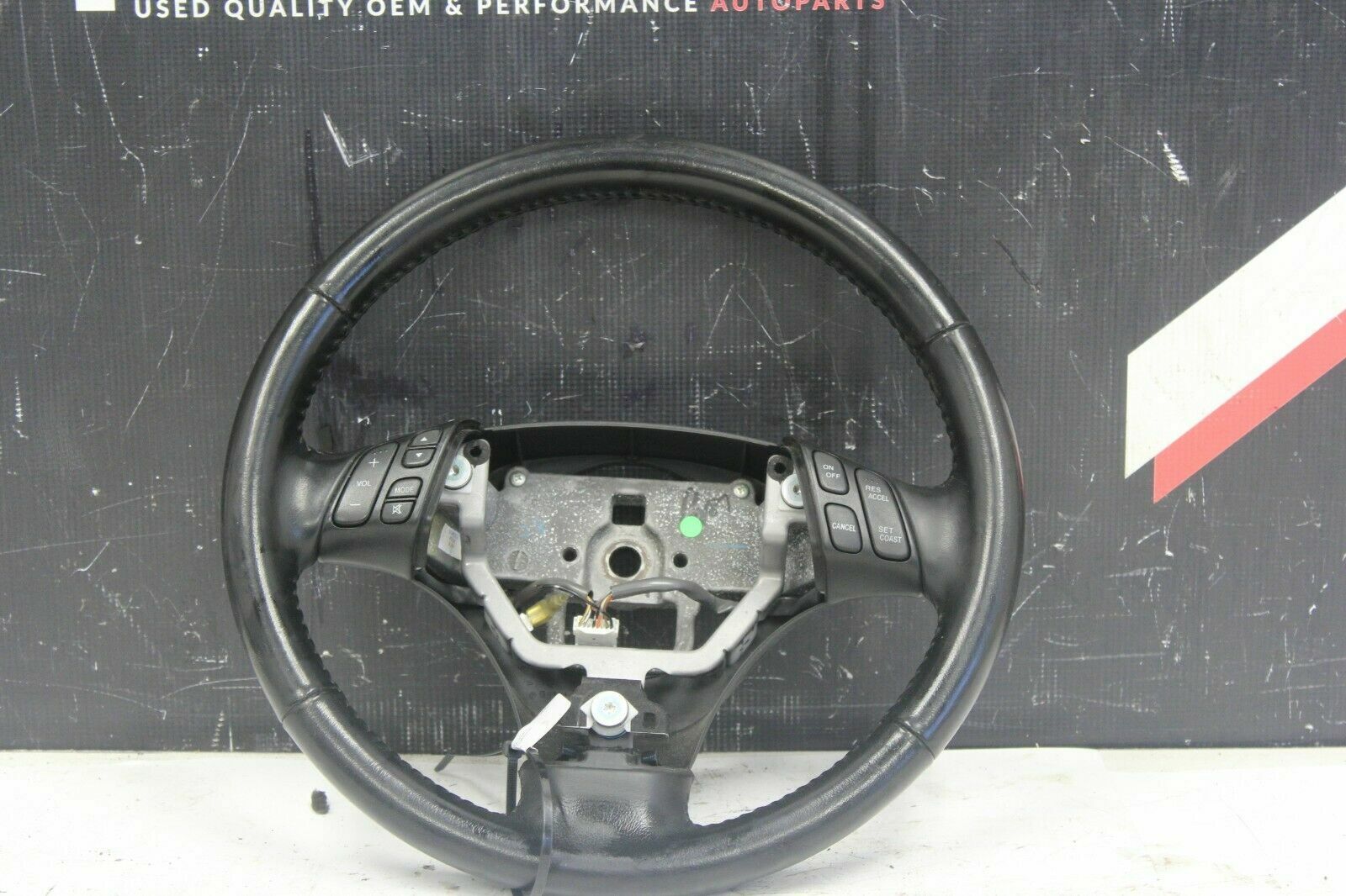 2006-2007 MAZDASPEED6 MAZDASPEED 6 MS6 OEM BLACK LEATHER STEERING WHEEL