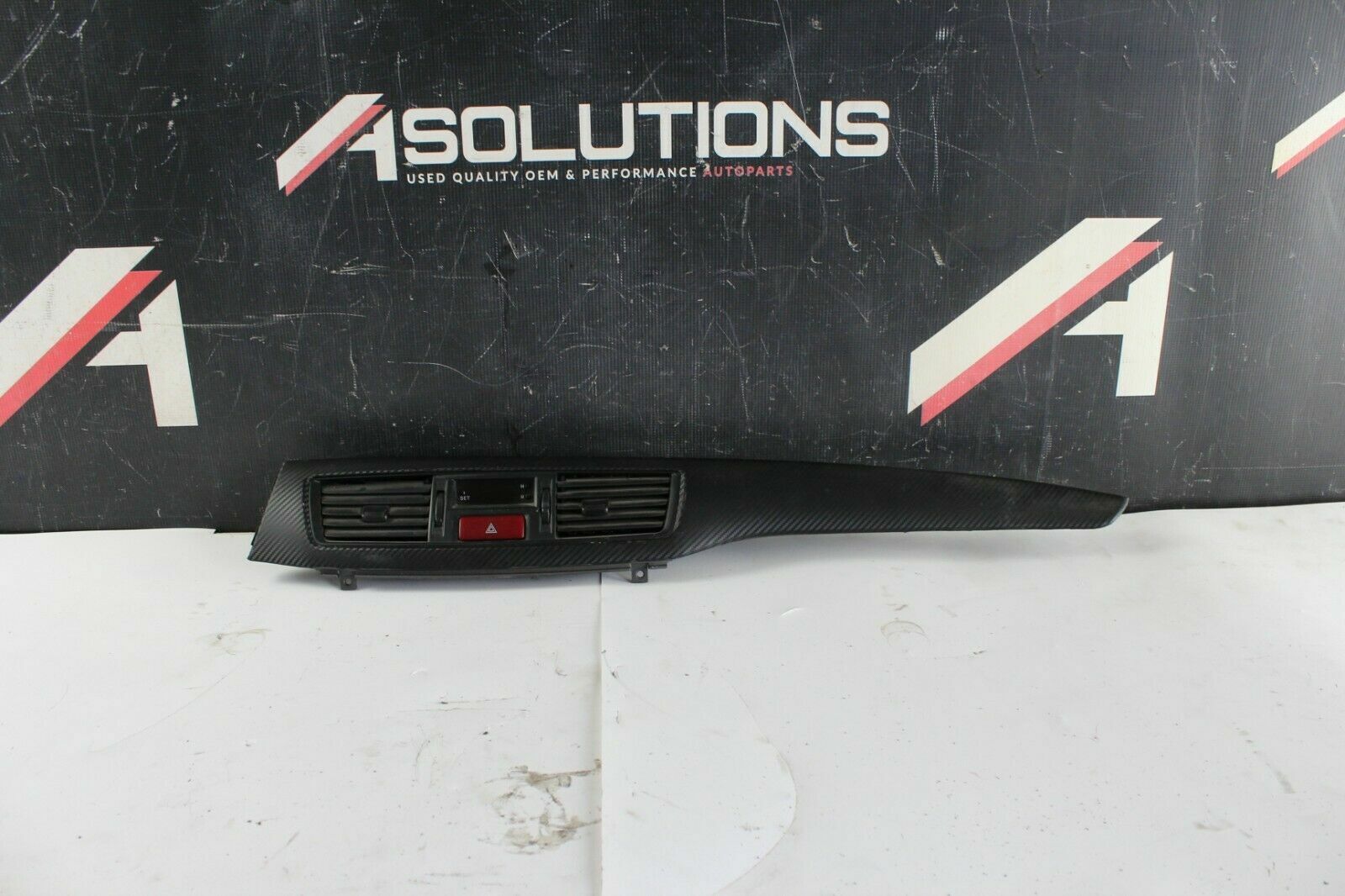 Mitsubishi EVO 8 Dashboard Trim Vent Dash Board Clock Hazard OEM