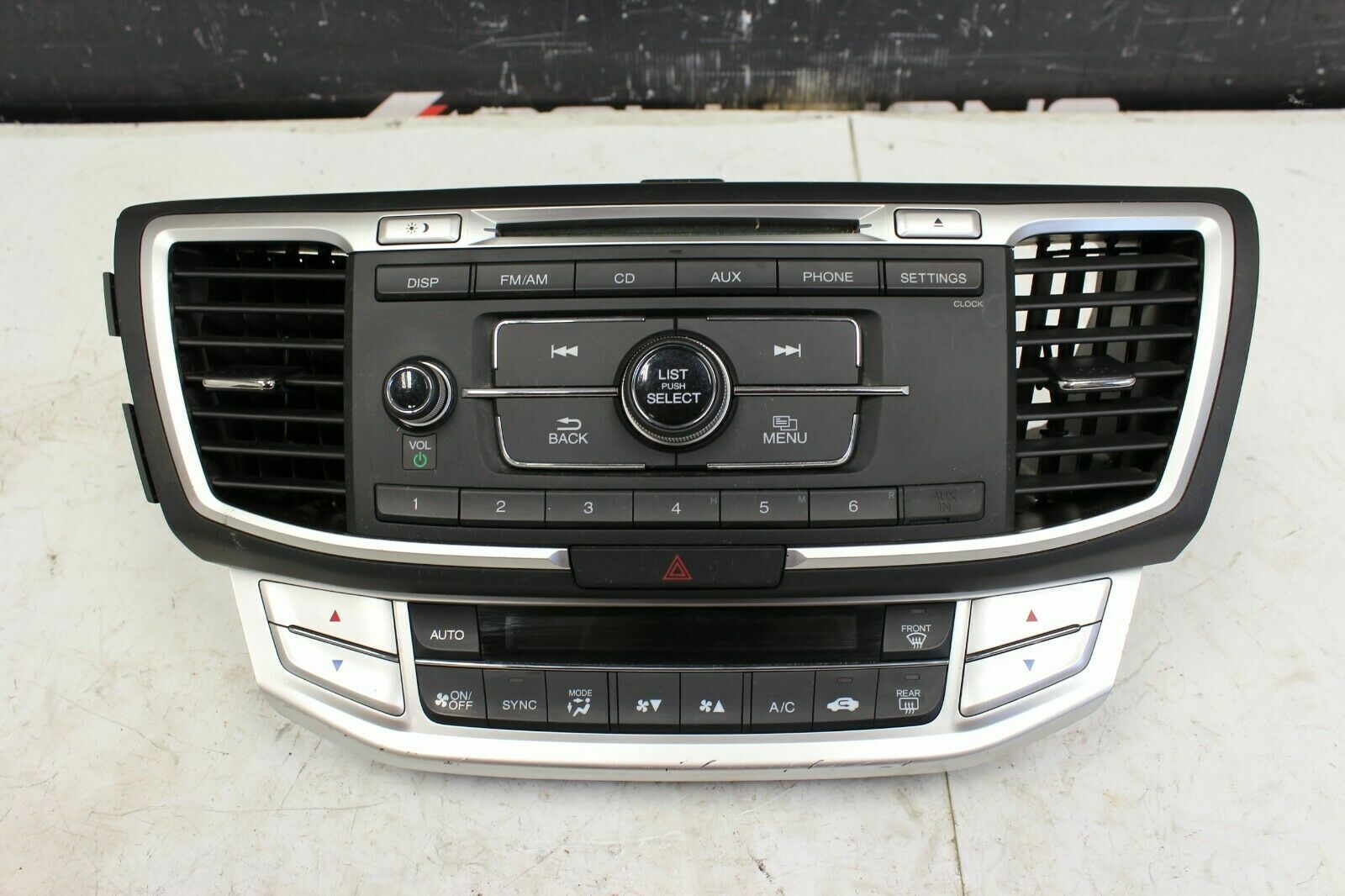 13 14 15 Honda Accord CD Player Radio with Climate Controls OEM