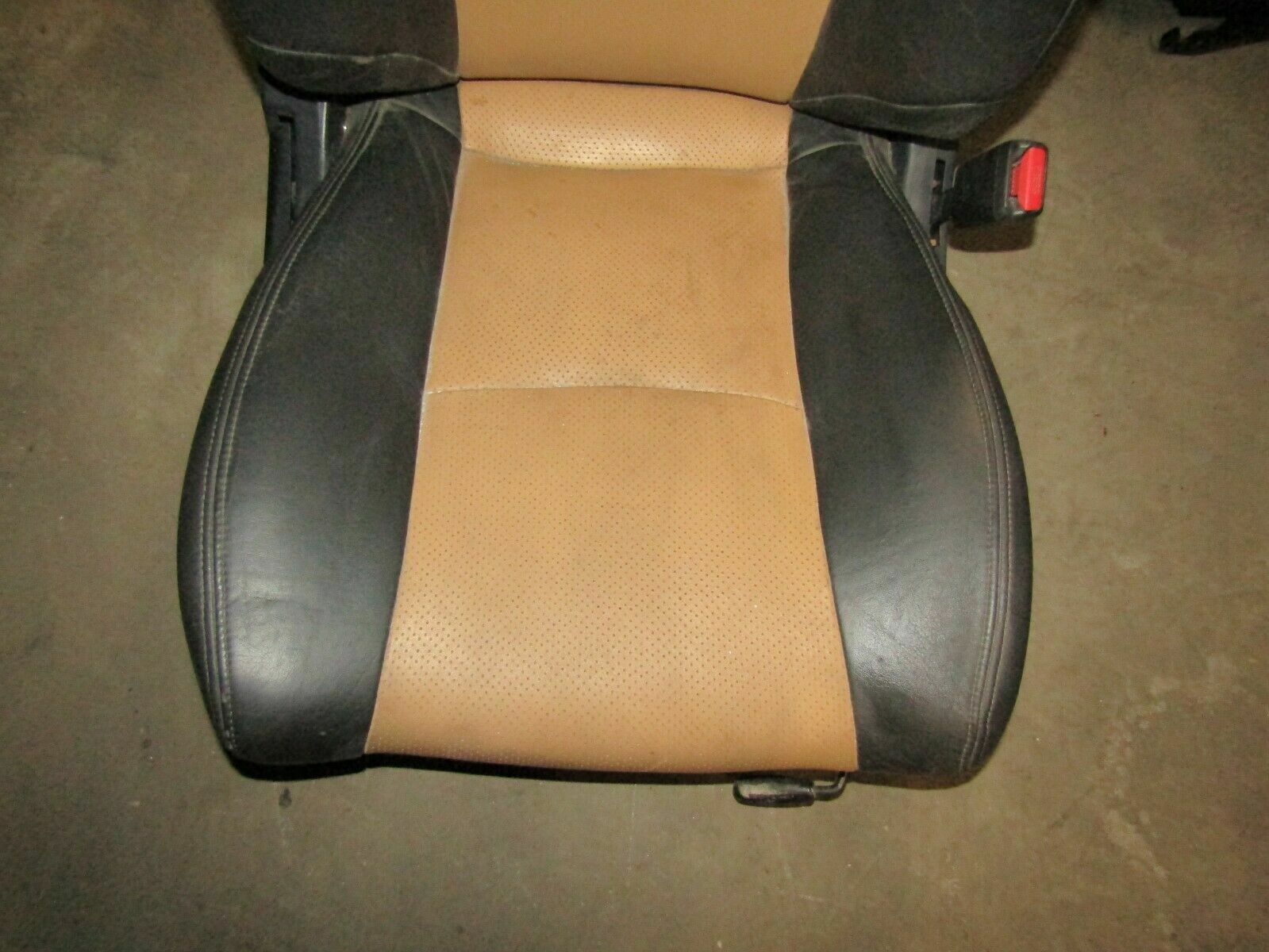 2003-2008 Nissan 350Z Passenger Side Black and Tan Leather seat