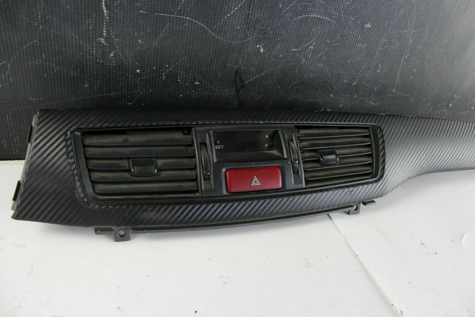 Mitsubishi EVO 8 Dashboard Trim Vent Dash Board Clock Hazard OEM