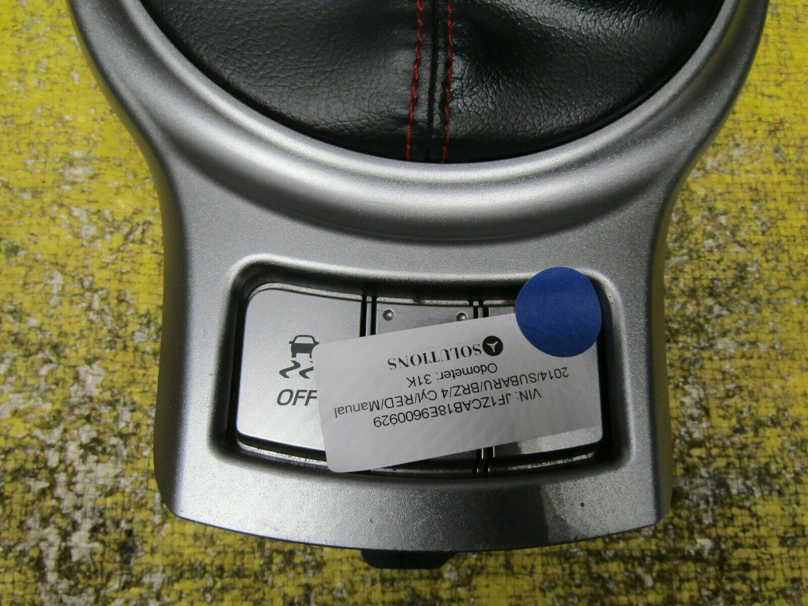 2013 2014 2015 2016 Subaru BRZ, BR-Z, Shift Lever Cover and Boot