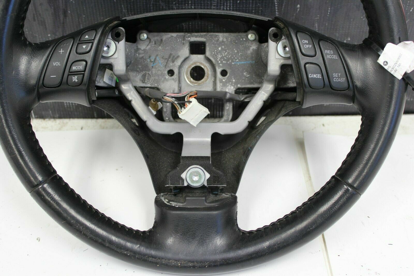 2006-2007 MAZDASPEED6 MAZDASPEED 6 MS6 OEM BLACK LEATHER STEERING WHEEL