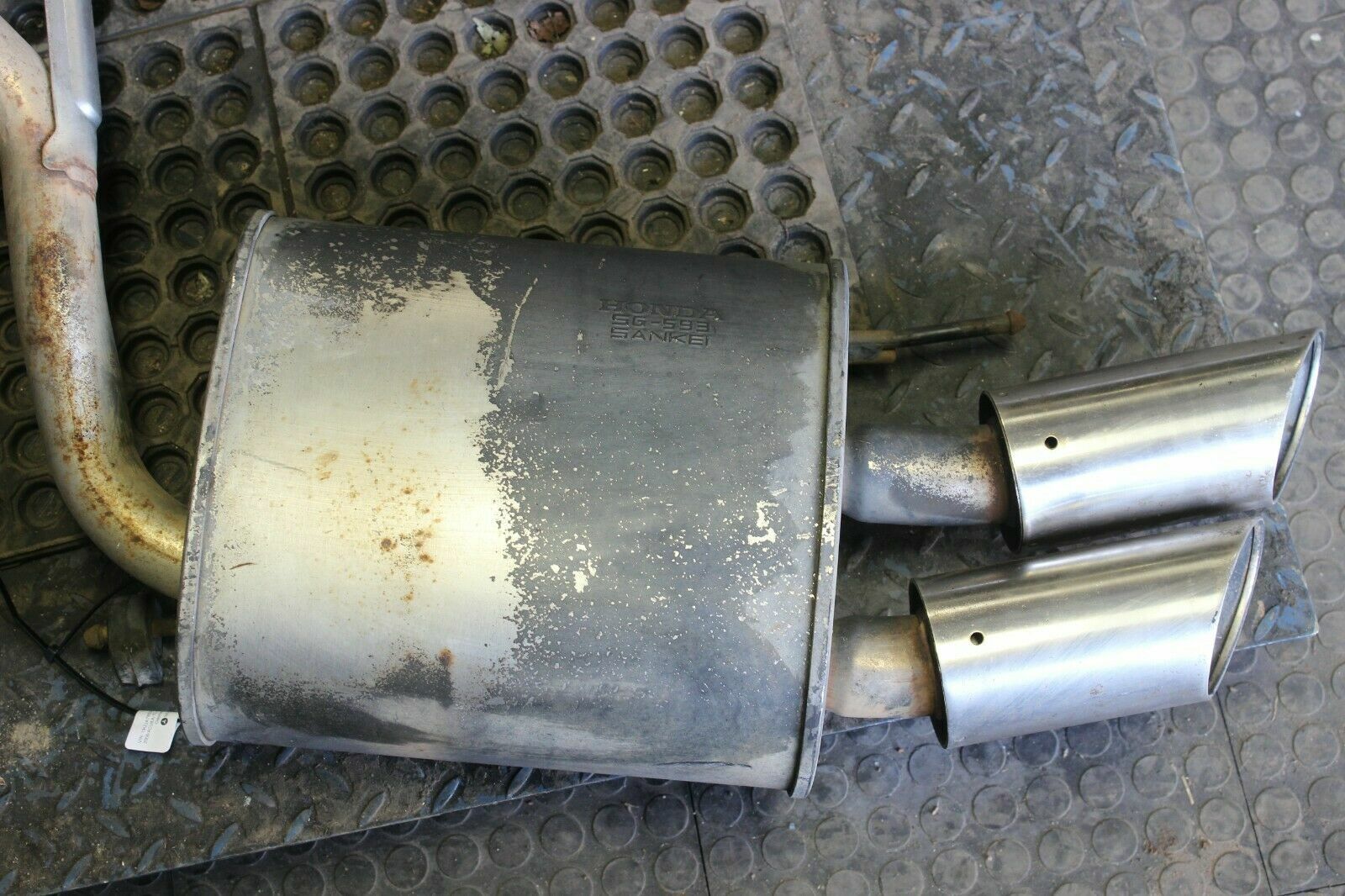 Acura TL Type-S 07-08 Exhaust Muffler Dual Tail Pipe Left Right Set OEM