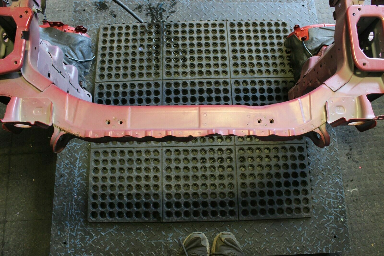 08-15 MITSUBISHI RALLIART OEM EVO X FRONT RADIATOR CORE SUPPORT FRAME RAIL CUT