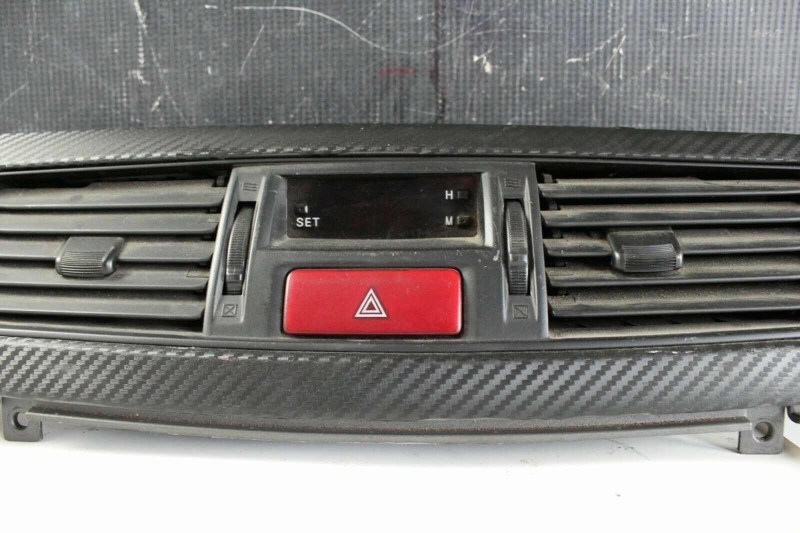Mitsubishi EVO 8 Dashboard Trim Vent Dash Board Clock Hazard OEM