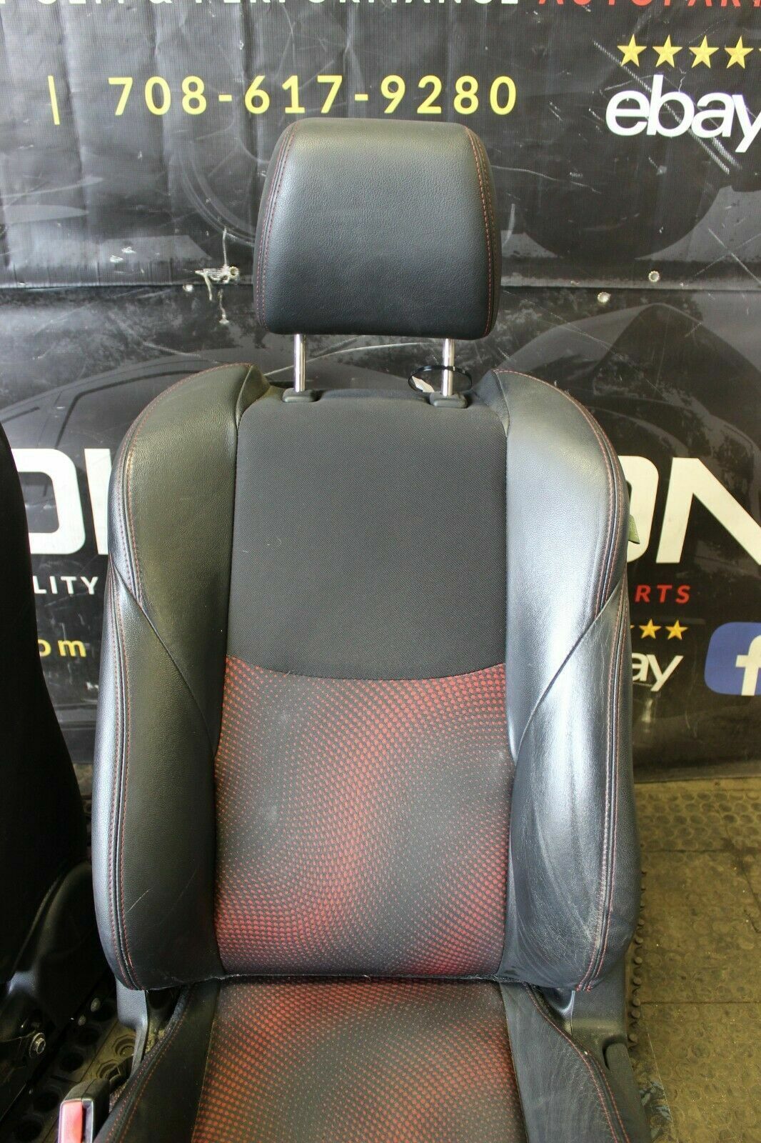 2010-2013 Mazdaspeed3 Bucket Seat Black Cloth/Leather FRONT MS3