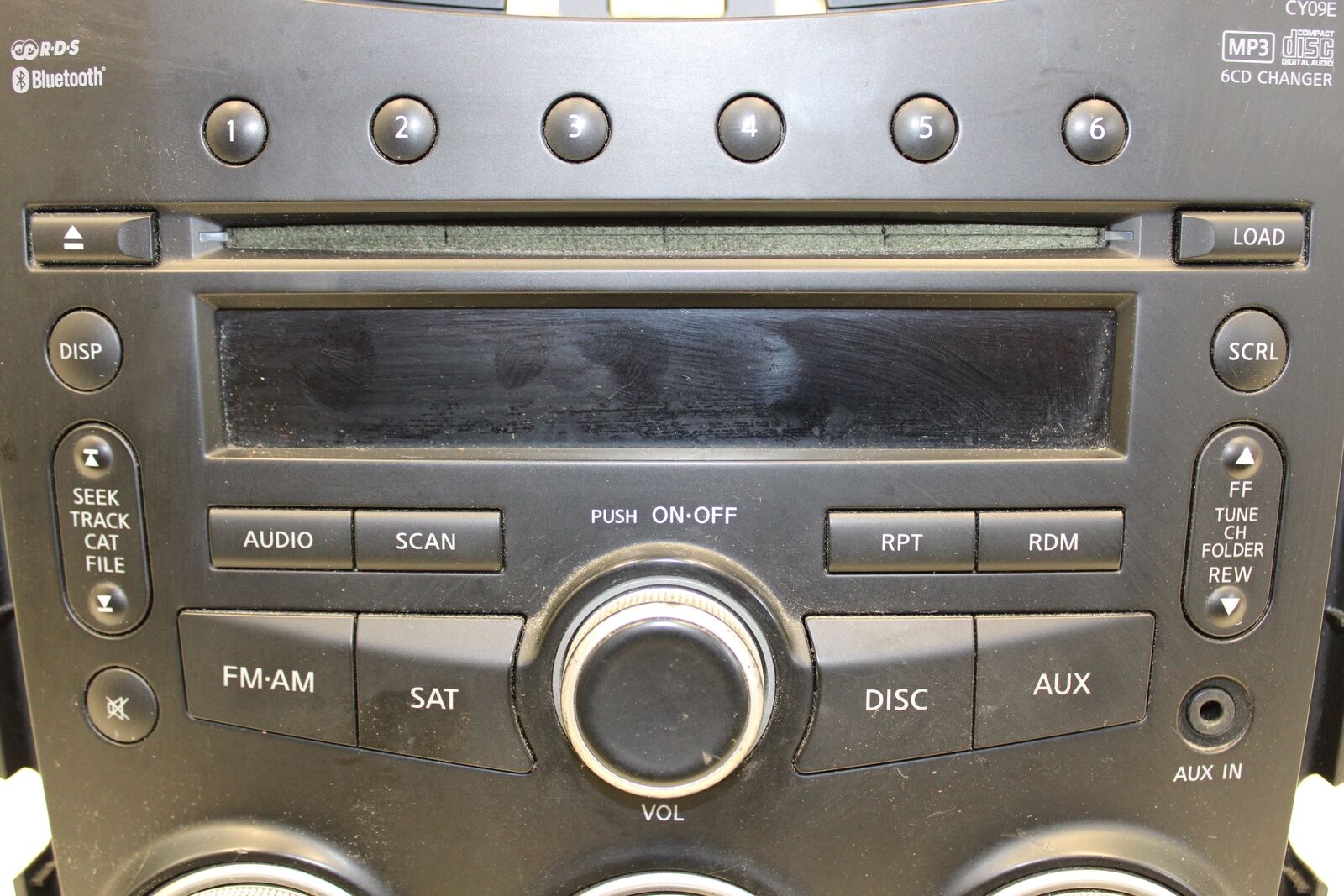 2009 370Z XM Radio AUX MP3 6 Disc CD Changer Player Trim Panel OEM