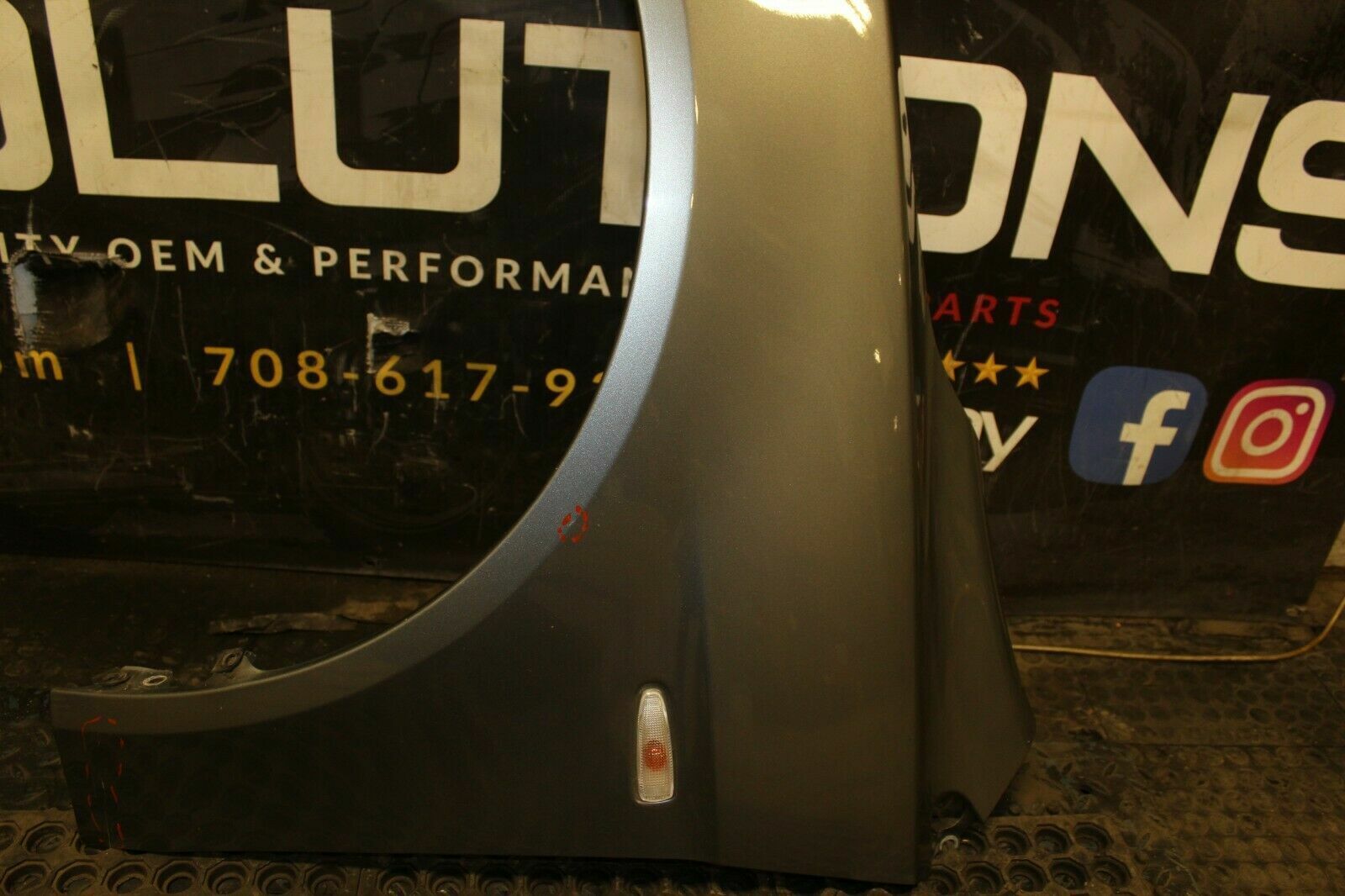 09-15 Mitsubishi Lancer Ralliart Driver Side Fender OEM GRAY