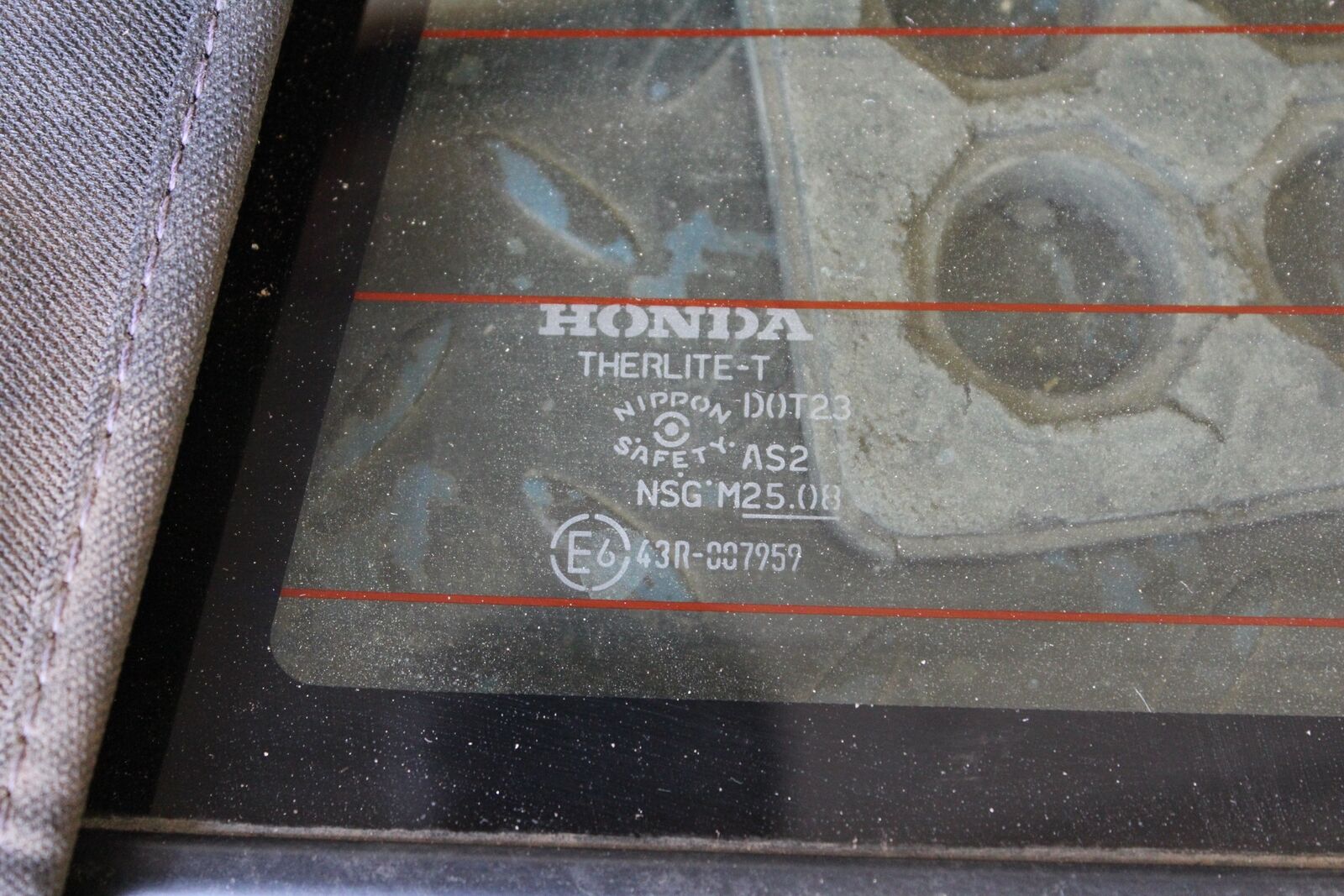 00 09 Honda S2000 S2K Soft Top Glass Defroster AP1 AP2 BLACK MATERIAL ONLY