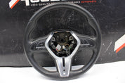2017-2020 INFINITI Q60 OEM STEERING WHEEL BLACK LEATHER AUDIO SWITCHES
