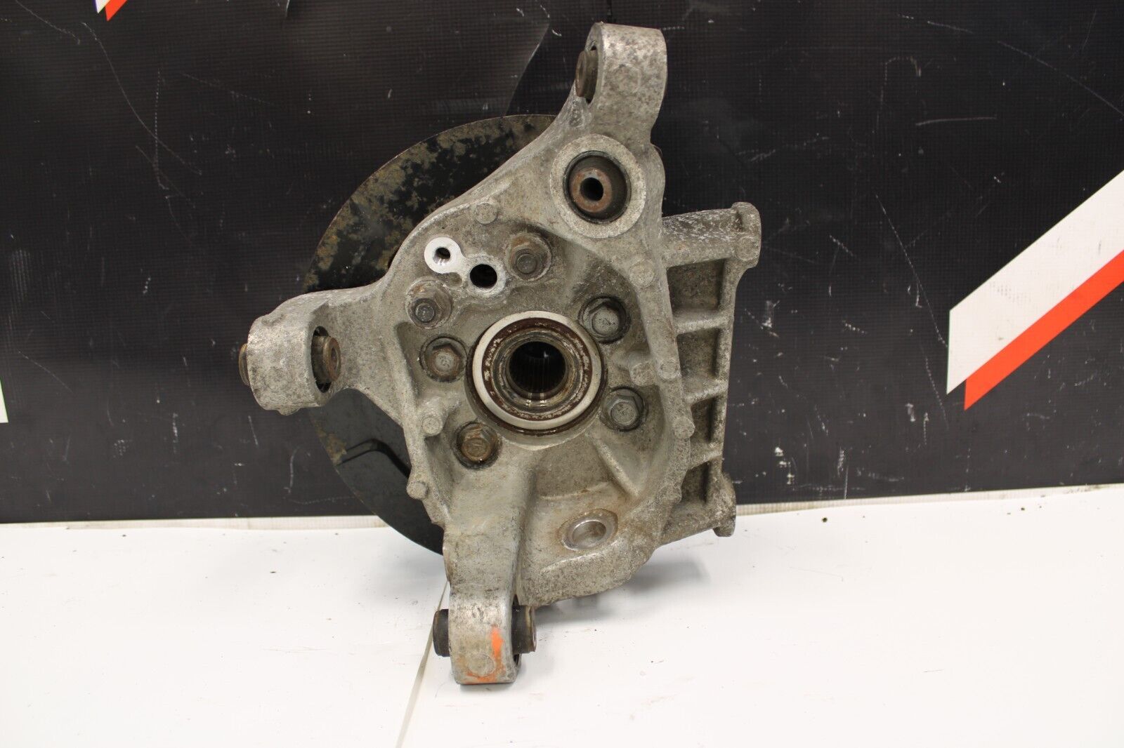 2009 Nissan GT-R R35 Rear RH Right Passenger Knuckle Spindle Arm Knee Assembly