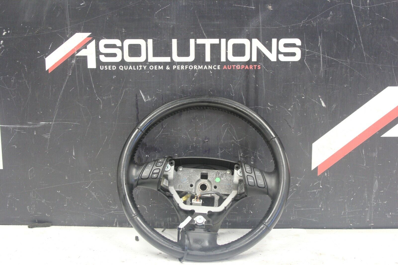 2006-2007 MAZDASPEED6 MAZDASPEED 6 MS6 OEM BLACK LEATHER STEERING WHEEL