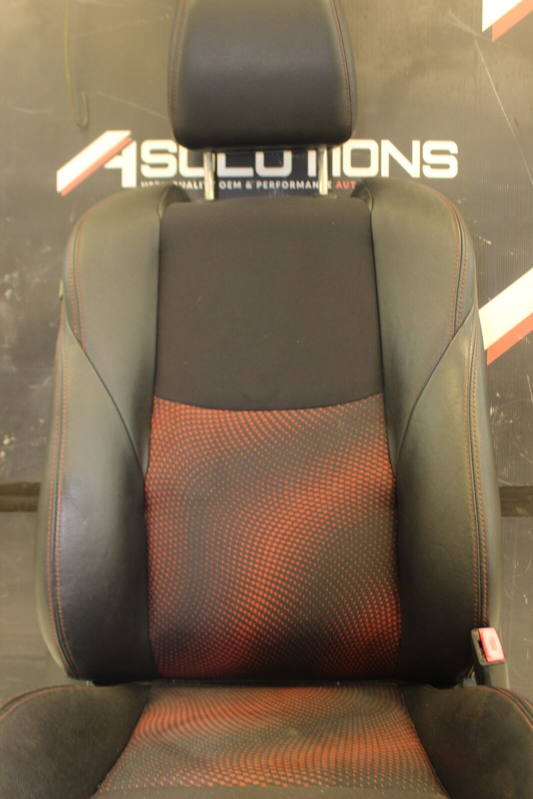 2010-2013 Mazdaspeed3 Front Right Passenger Bucket Seat Black Red Cloth/Leather