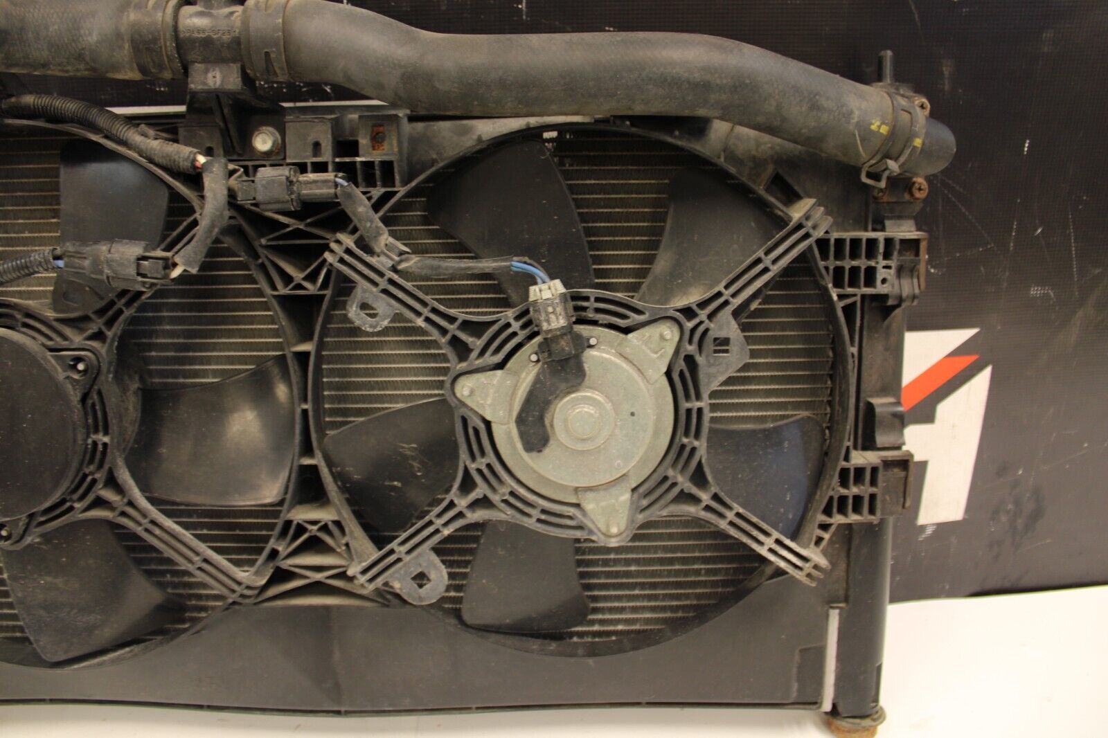 08 - 15 Mitsubishi Lancer Evo X MR Ralliart Radiator Condenser Fan Assembly OEM
