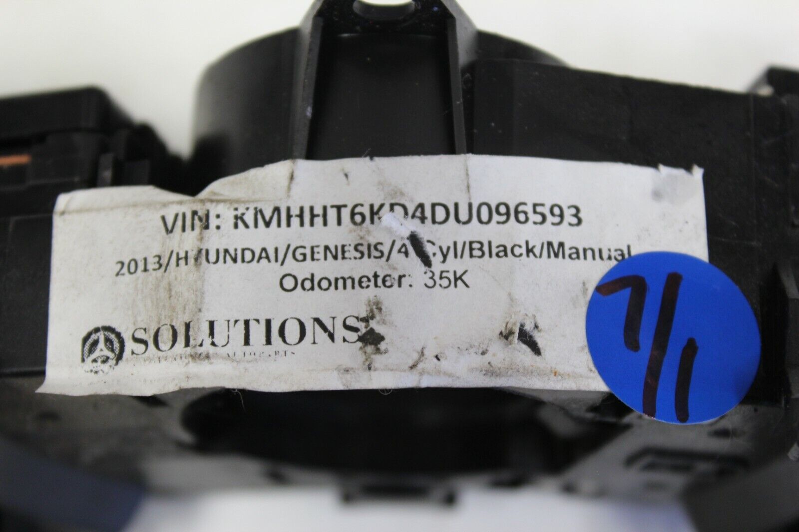 09-12 HYUNDAI GENESIS 2.0T COUPE HEAD LIGHT TURN SIGNAL WIPER COLUMN SWITCH