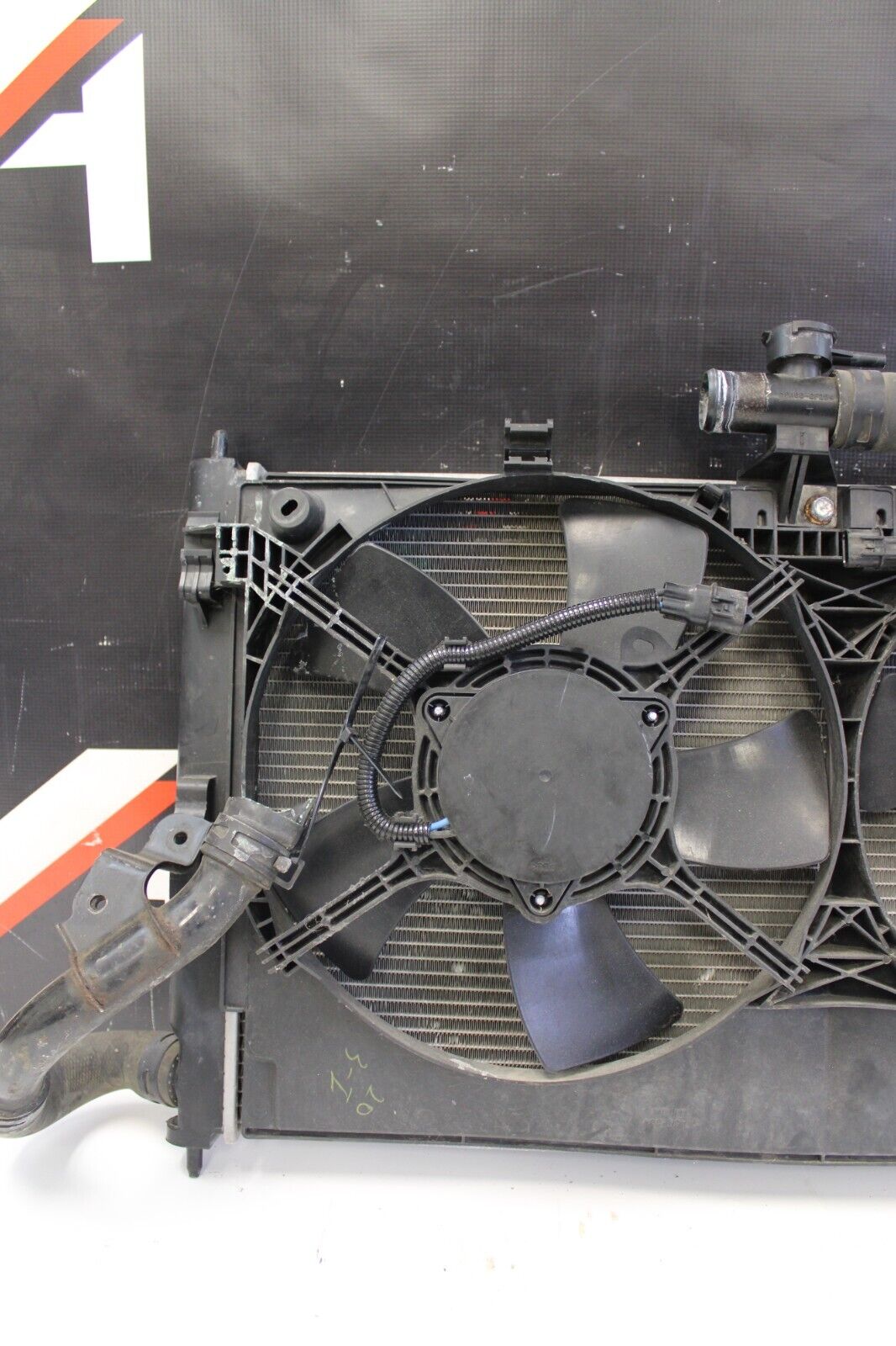 08 - 15 Mitsubishi Lancer Evo X MR Ralliart Radiator Condenser Fan Assembly OEM