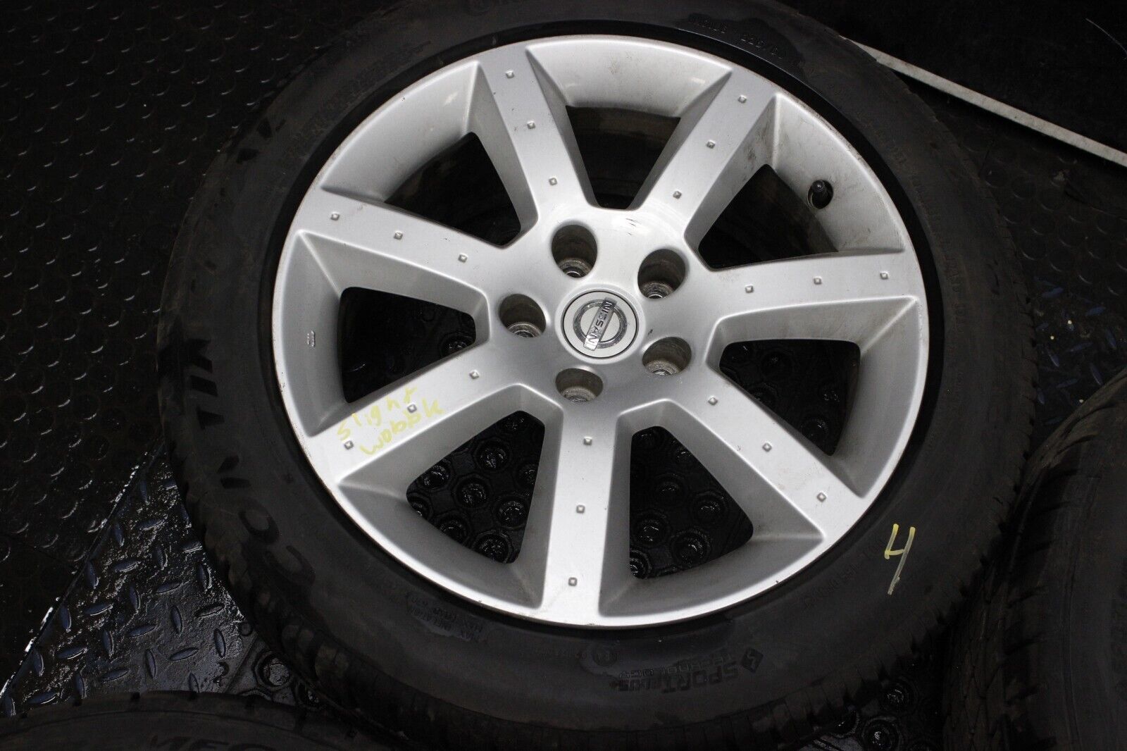 Nissan 350Z 2003 2004 2005 17" Factory OEM Wheel Rims 7 SPOKE