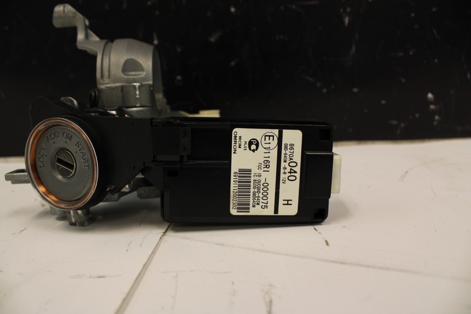 2013 LANCER EVOLUTION X MR EVO 10 IGNITION SWITCH W/ ECU & KEY CYLINDER 1860C046