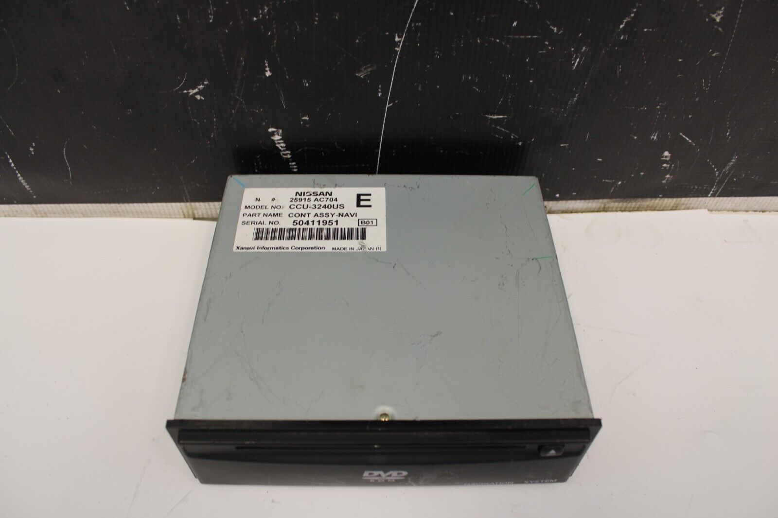 2005 Nissan 350z GPS Drive Disc DVD Player Navigation P/N 25915 AC704