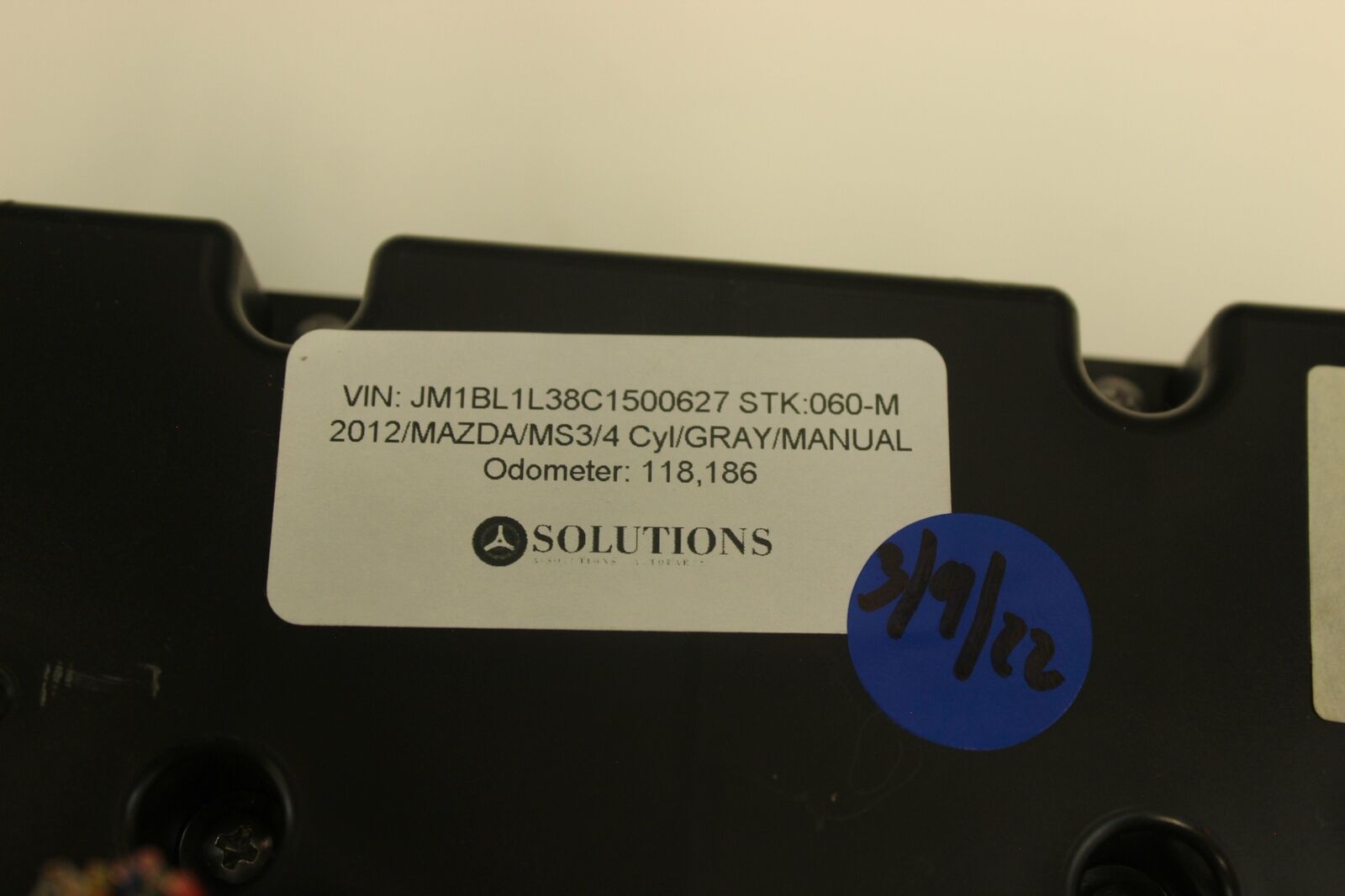 2012 Mazda 3 Heater Climate Controls