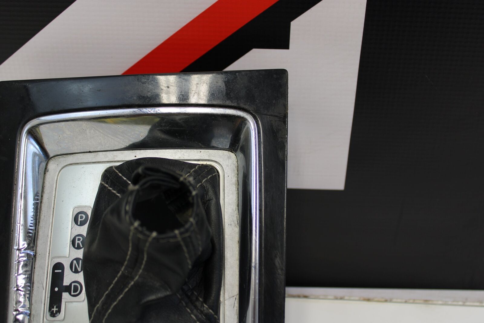 09-15 MITSUBISHI LANCER RALLIART CENTER CONSOLE SST SHIFTER TRIM BEZEL OEM