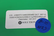 2000-2008 HONDA S2000 AP1 AP2 OEM CENTER DASHBOARD RADIO DOOR COVER