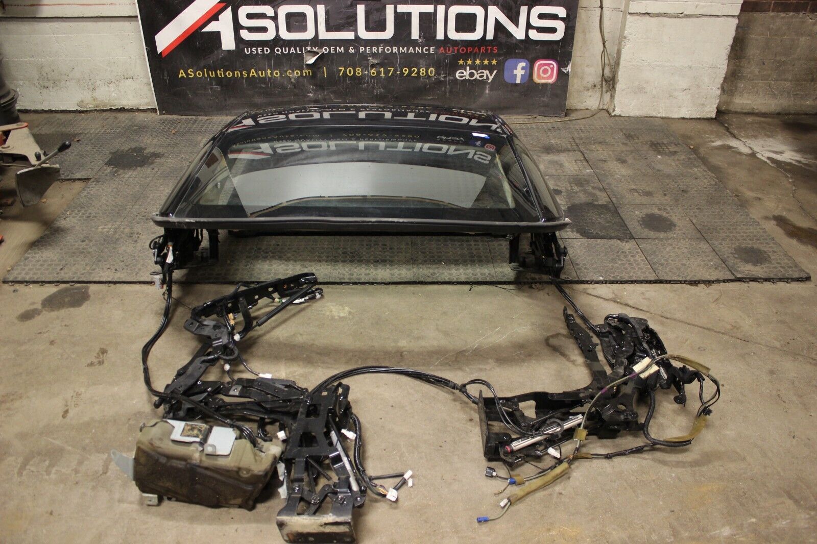 09-13 INFINITI G37 CONVERTIBLE HARD TOP ROOF ASSEMBLY PANEL COMPLETE PUMP OEM