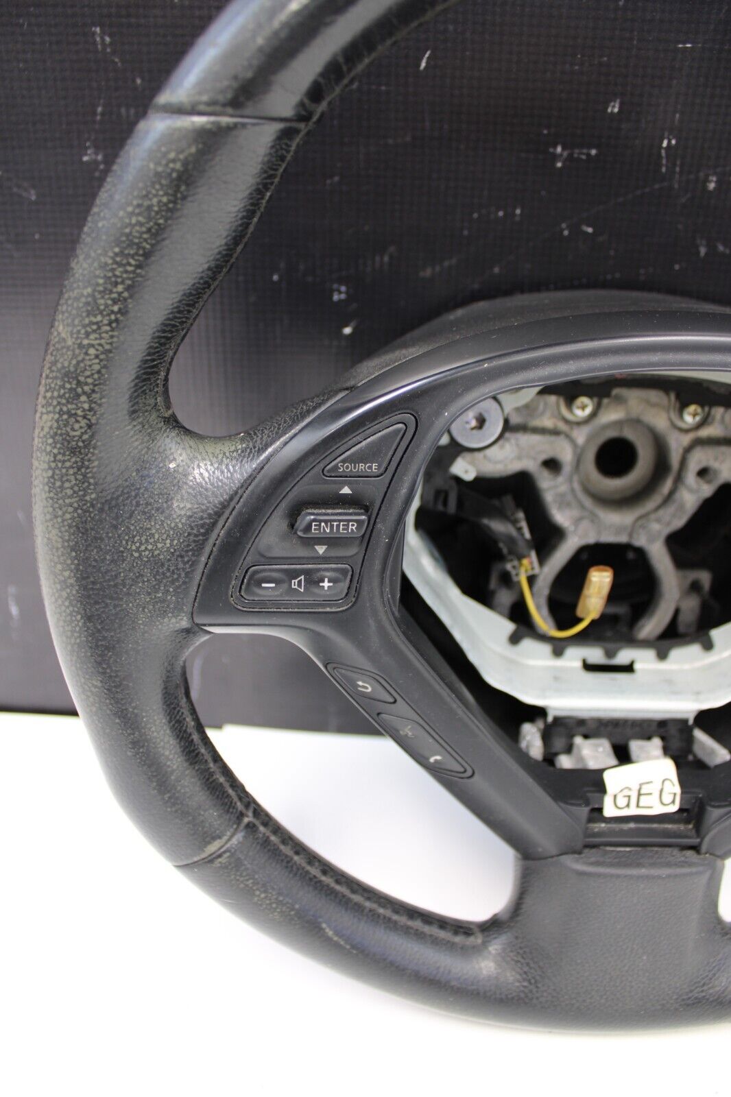 2012 Infiniti G37 Steering Wheel with Cruise Radio Controls OEM