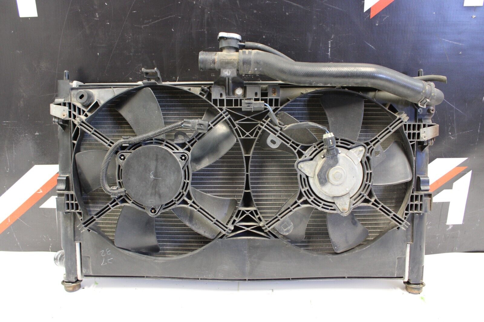 08 - 15 Mitsubishi Lancer Evo X MR Ralliart Radiator Condenser Fan Assembly OEM