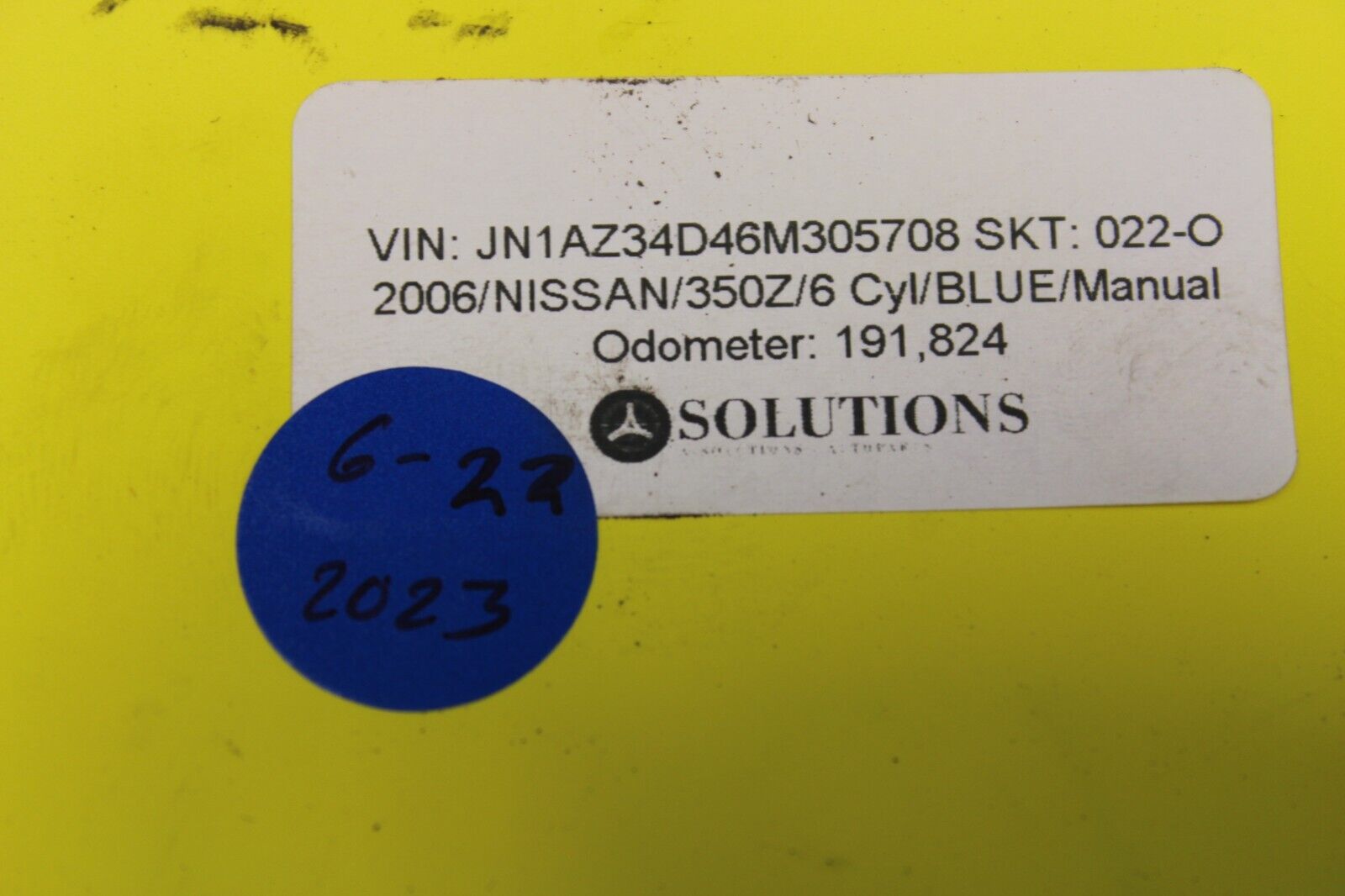 OEM 2004 05 06 NISSAN 350Z A/C COMPRESSOR 3.5L 6CYL 92600-CD100