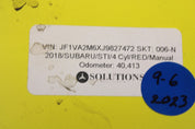 2015-2019 Subaru WRX STI Spindle Knuckle Hub Rear Right Passenger RH OEM 15-19