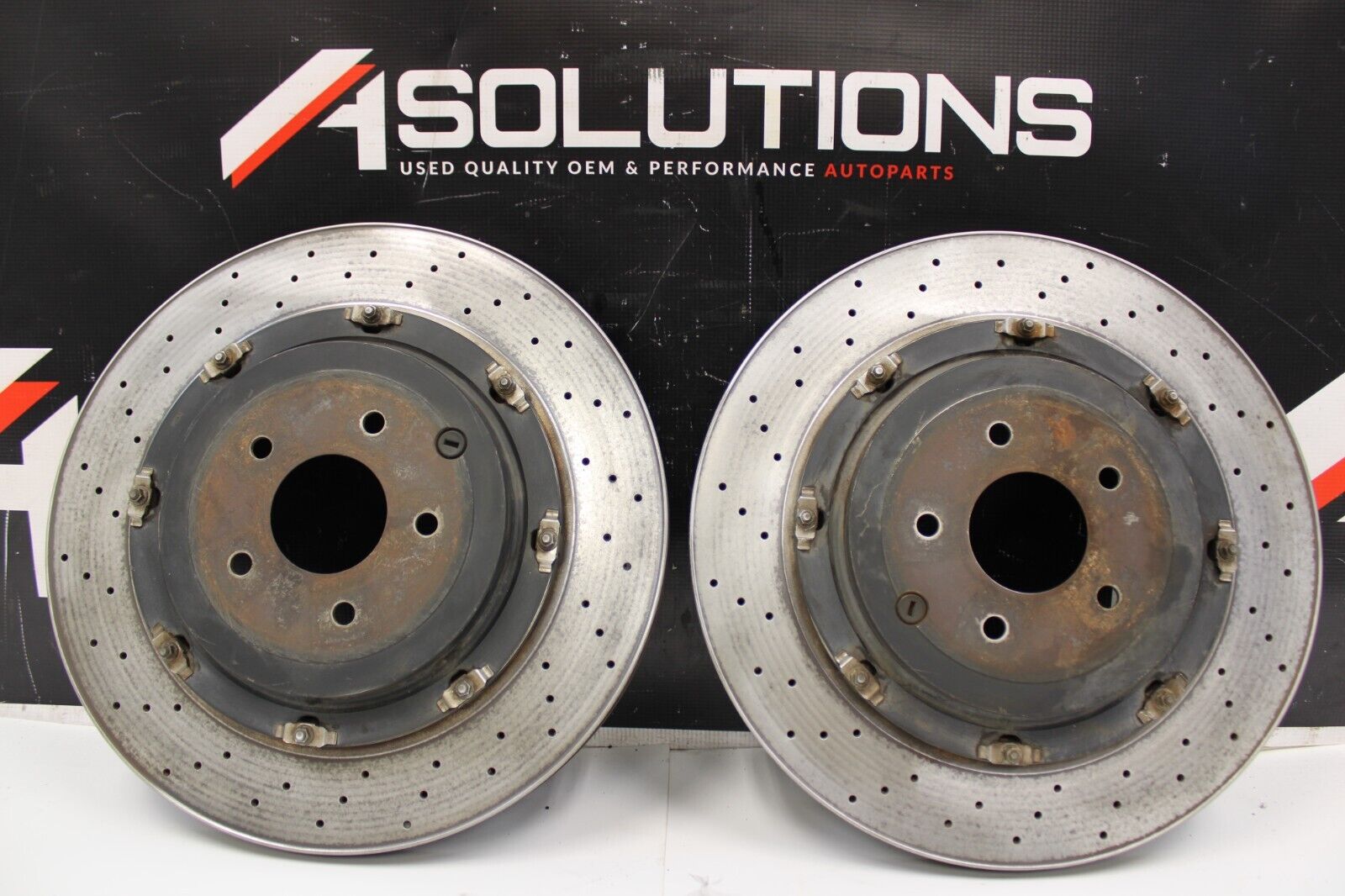 2010 NISSAN GT-R R35 PREMIUM VR38 3.8L OEM REAR BRAKE ROTOR