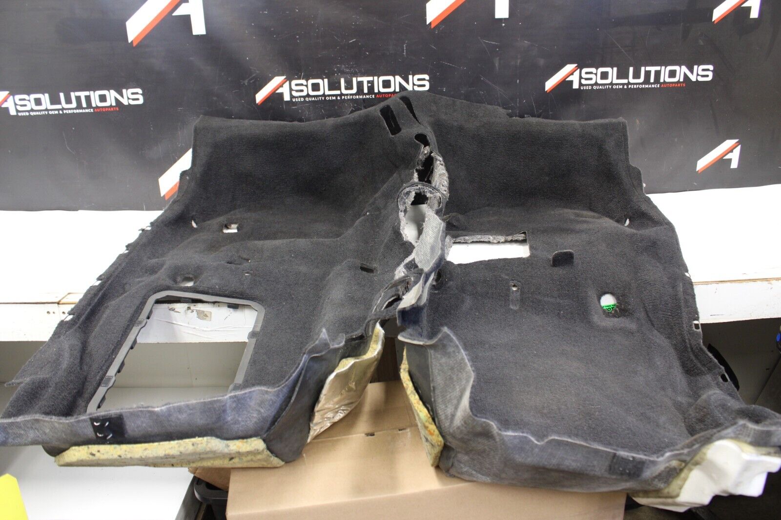 2010 NISSAN GTR R35 AWD OEM FACTORY BLACK INTERIOR FLOOR CARPET VR38