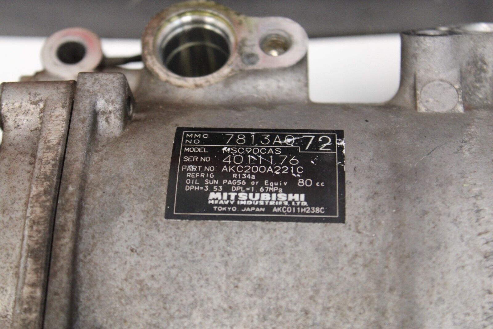 2008-2010 MITSUBISHI LANCER Evolution X EVO X Ralliart A/c AC Air Compressor