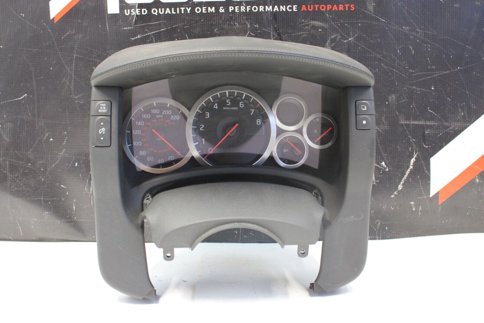 2009 NISSAN GT-R R35 GTR 3.8L OEM INSTRUMENT GAUGE CLUSTER W/ BEZEL 57K MILES