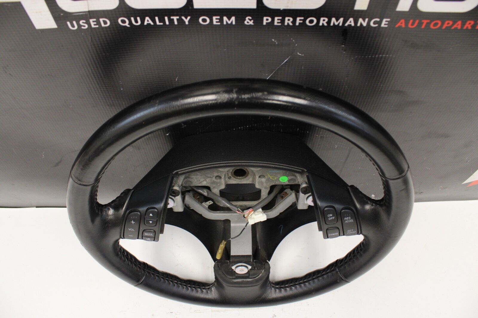 2006-2007 MAZDASPEED6 MAZDASPEED 6 MS6 OEM BLACK LEATHER STEERING WHEEL
