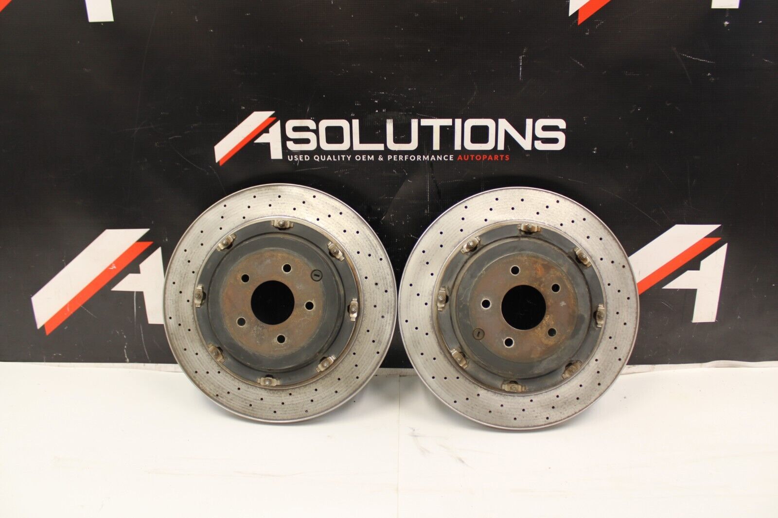 2010 NISSAN GT-R R35 PREMIUM VR38 3.8L OEM REAR BRAKE ROTOR