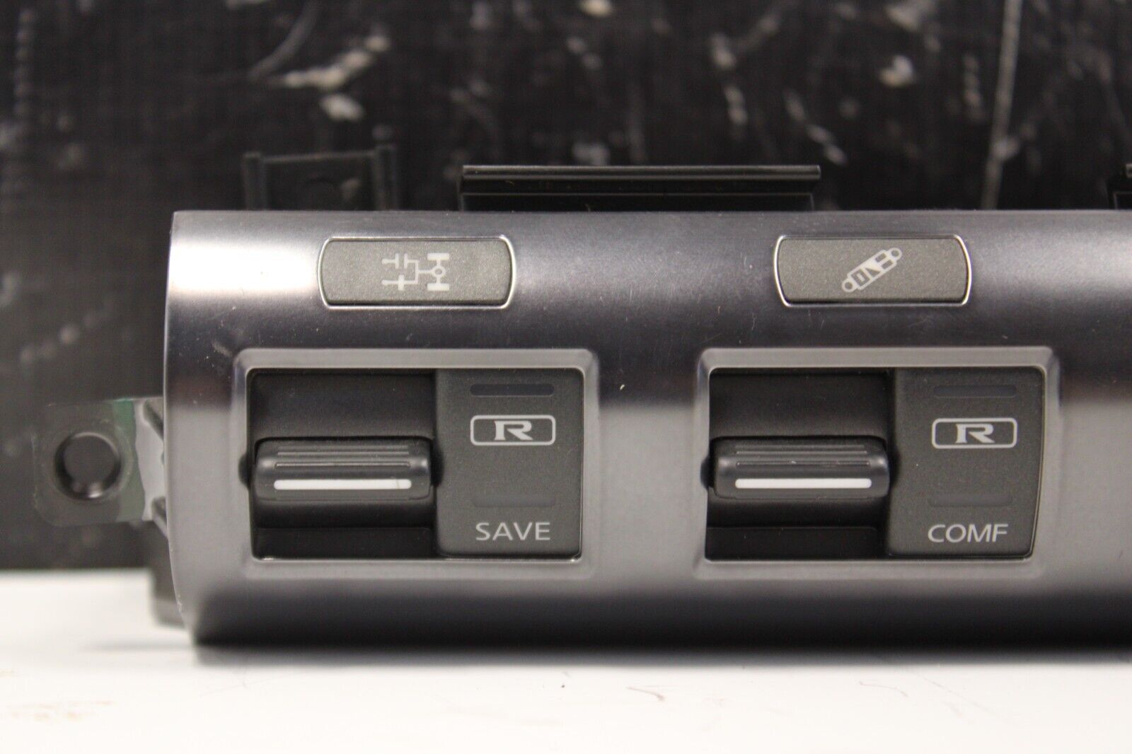 09-14 NISSAN GTR R35 OEM DASH HAZARD SUSPENSION TRACTION CONTROL SWITCHES